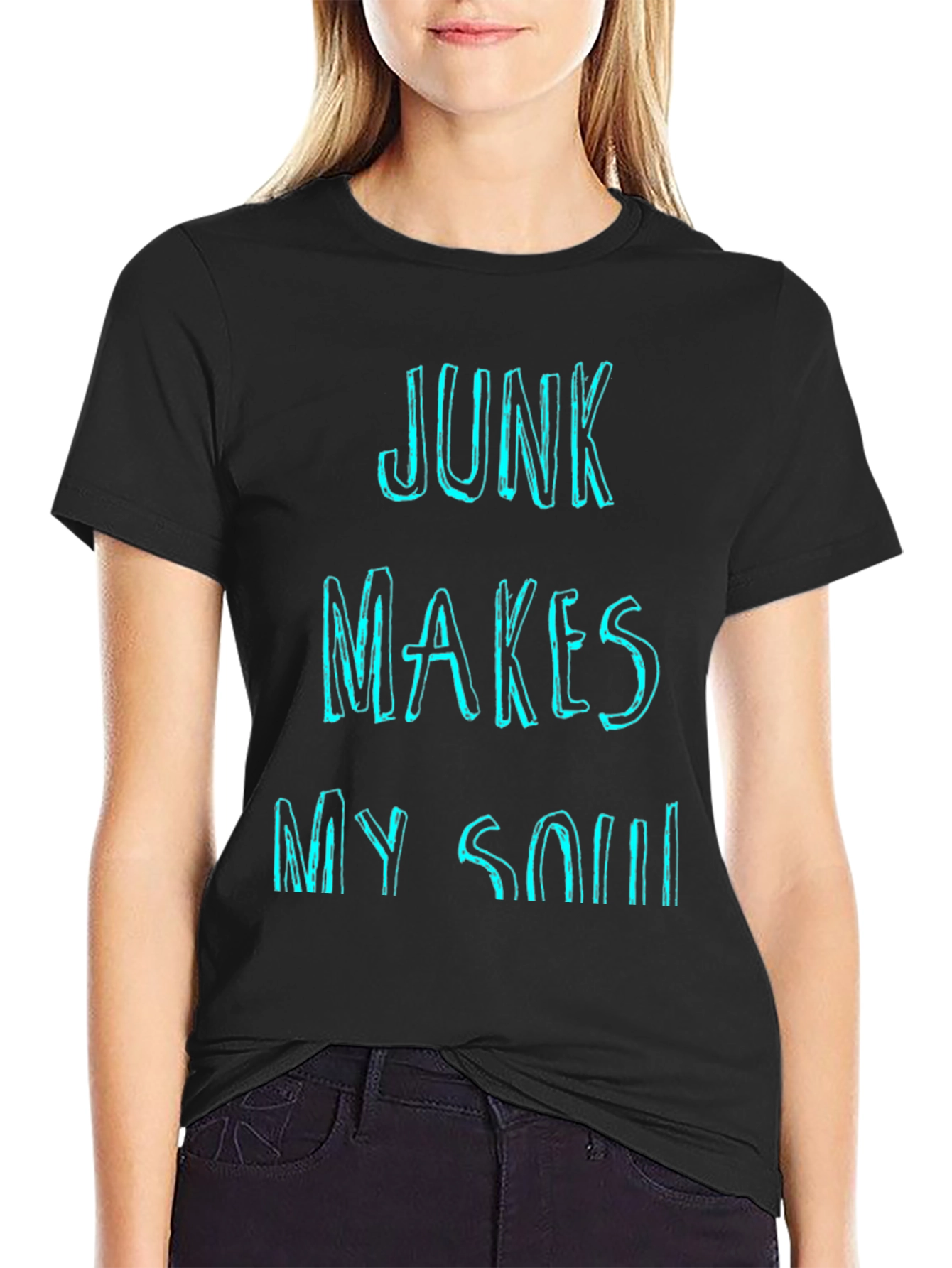 Black Junk Makes My Soul Happy Graphic T-Shirt view 2