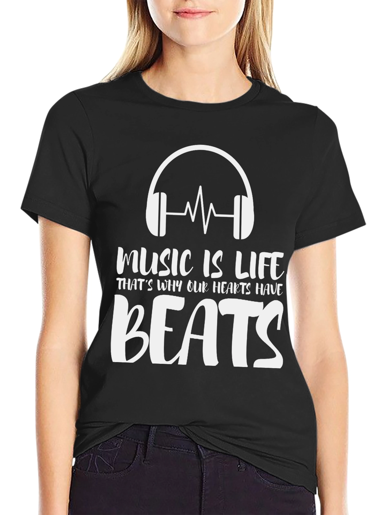 Black Music is Life Graphic Tee view 2