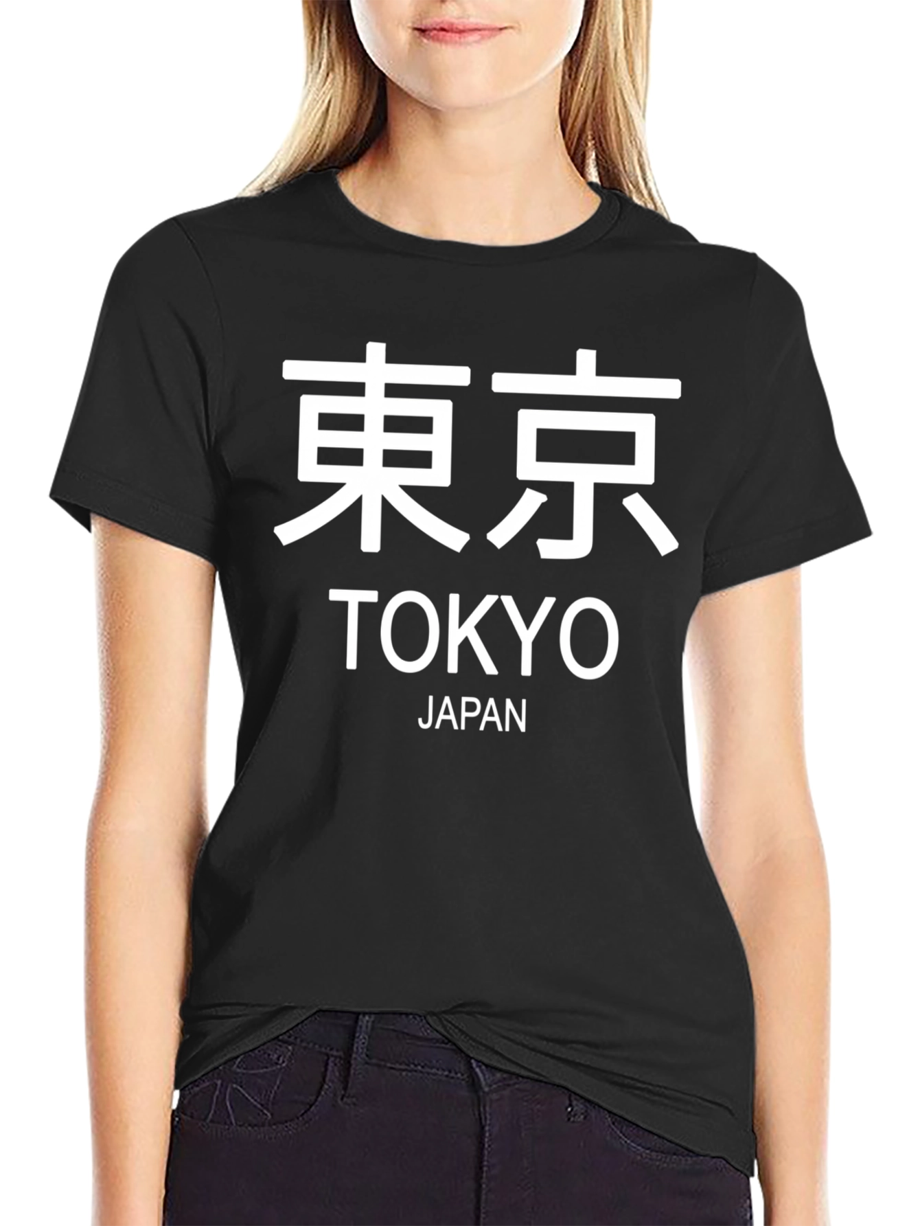 Black Tokyo Japan Graphic Tee - Black view 2