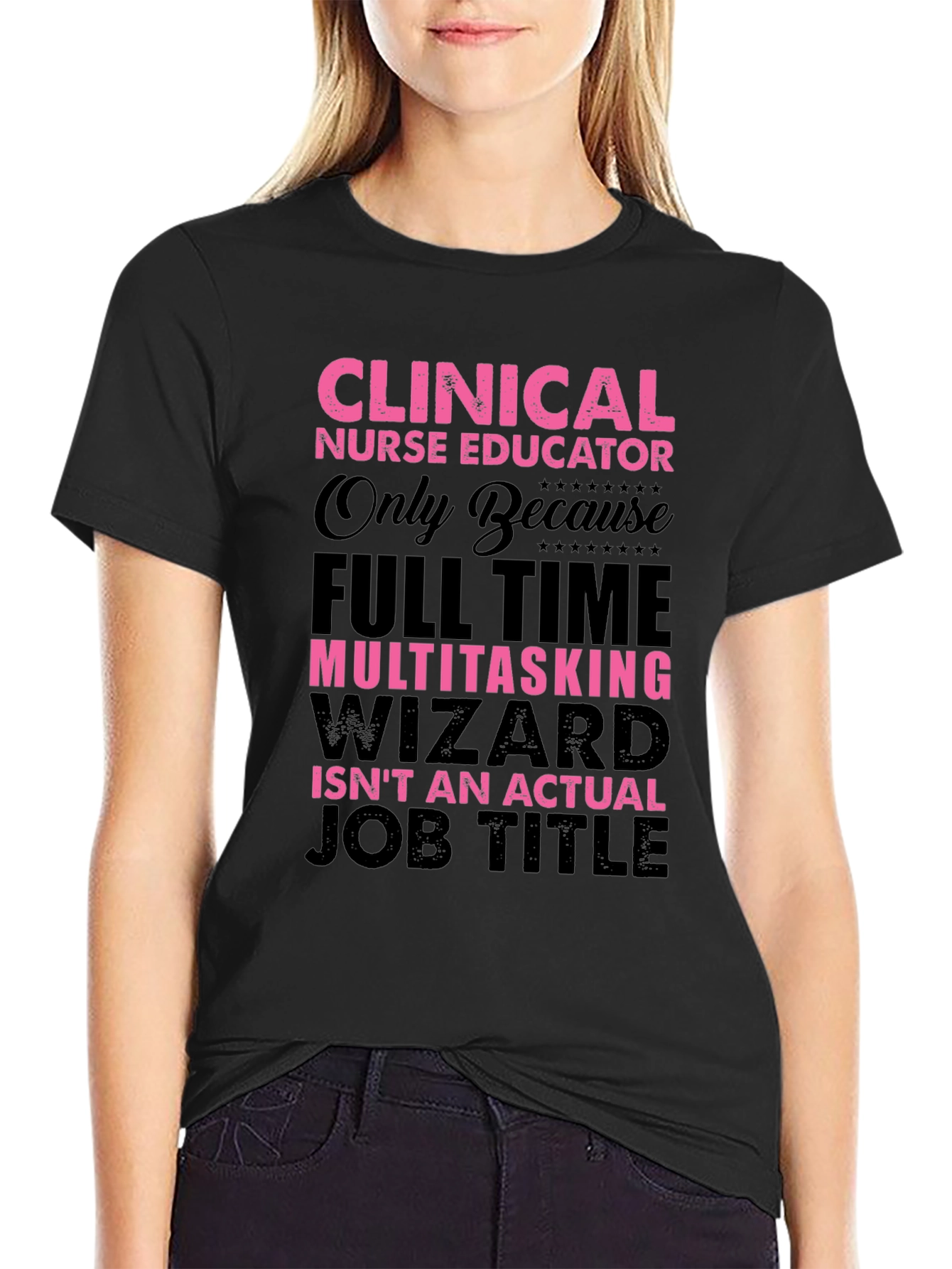 Black Clinical Nurse Educator T-Shirt view 2