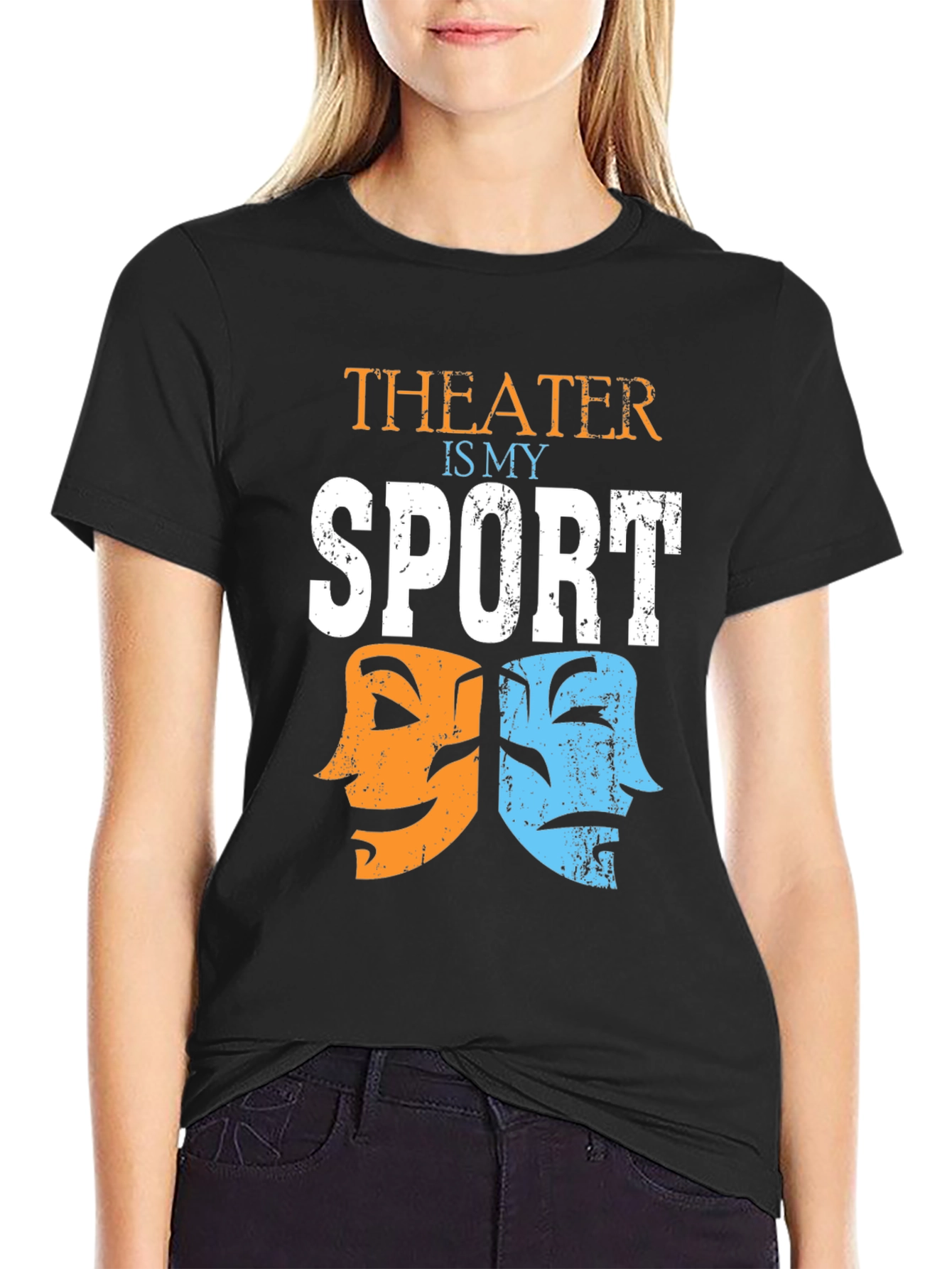 Black Theater Is My Sport Graphic Tee view 2