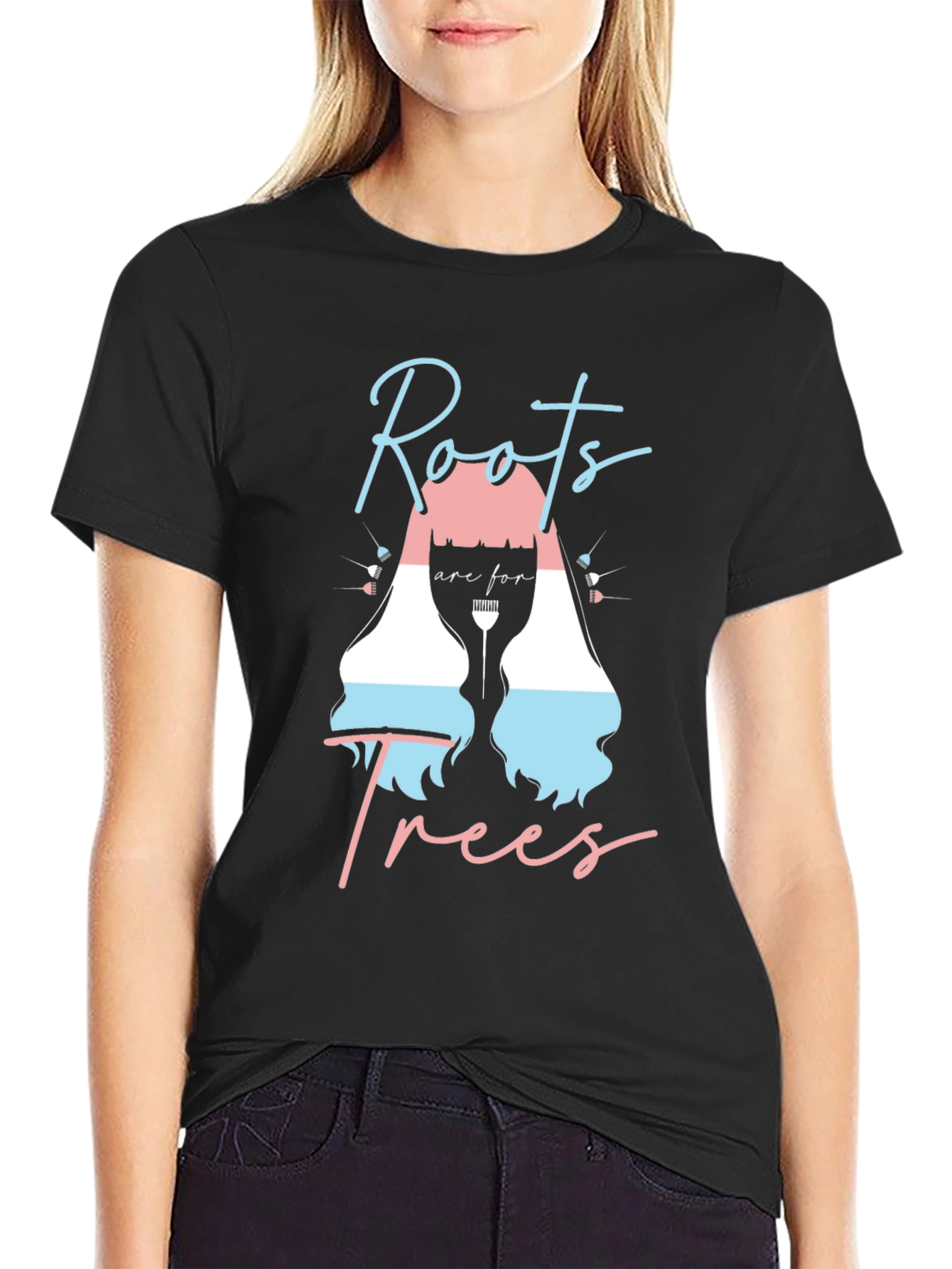 Black Roots are for Trees Transgender T-Shirt view 2