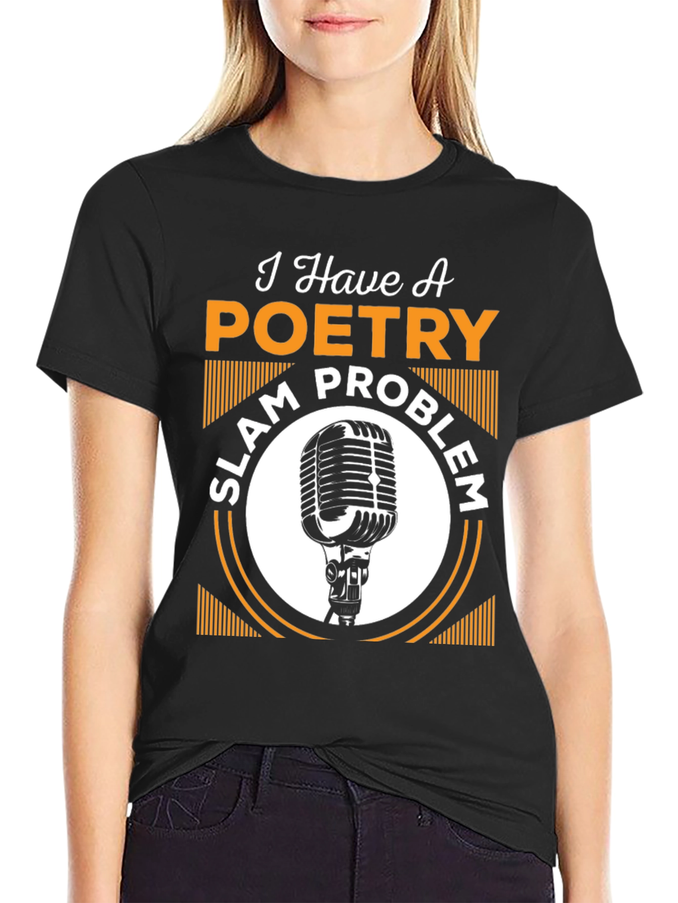 Black Poetry Slam Problem T-Shirt view 2