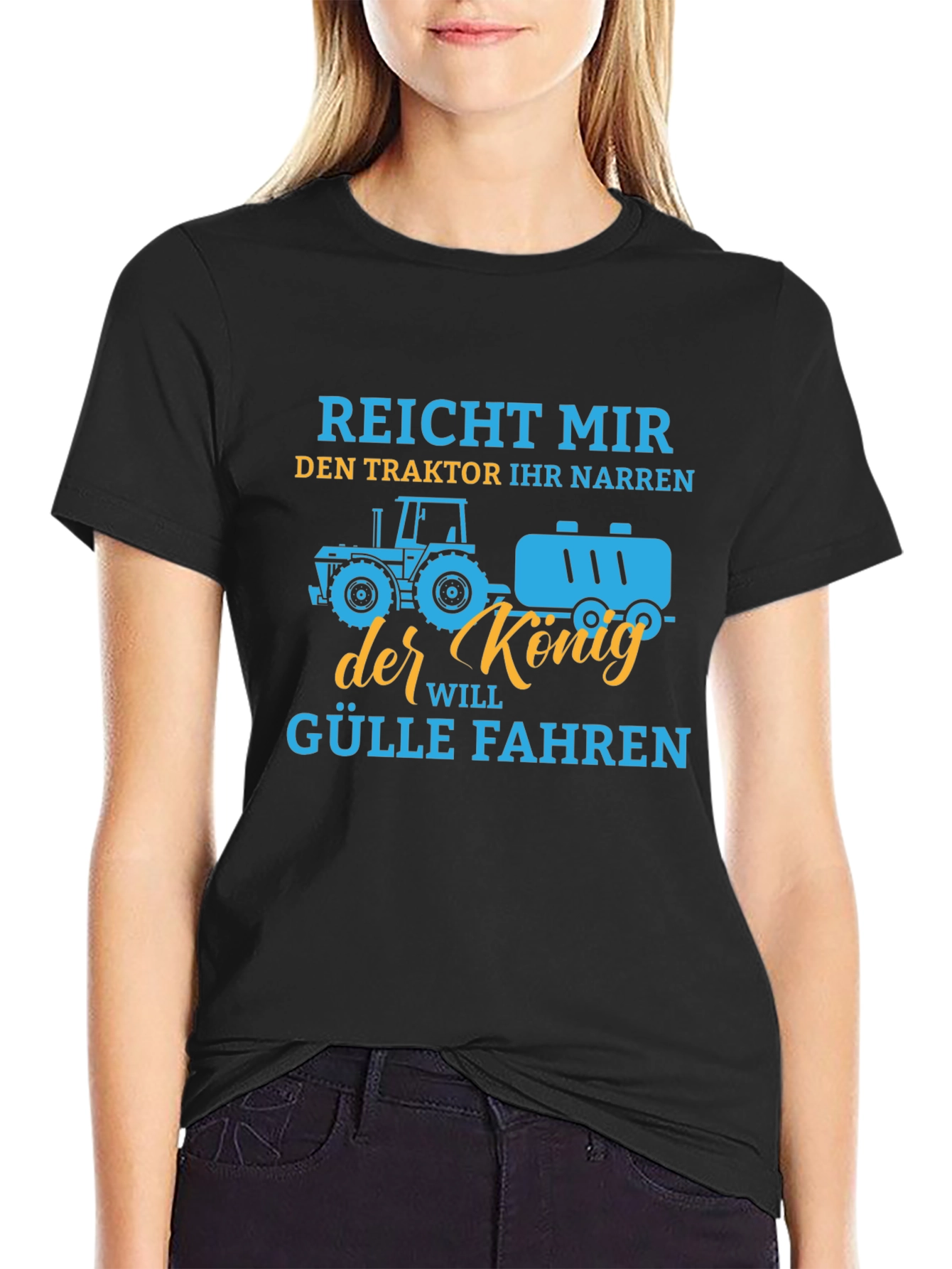 Black Reicht Mir Den Traktor T-Shirt view 2