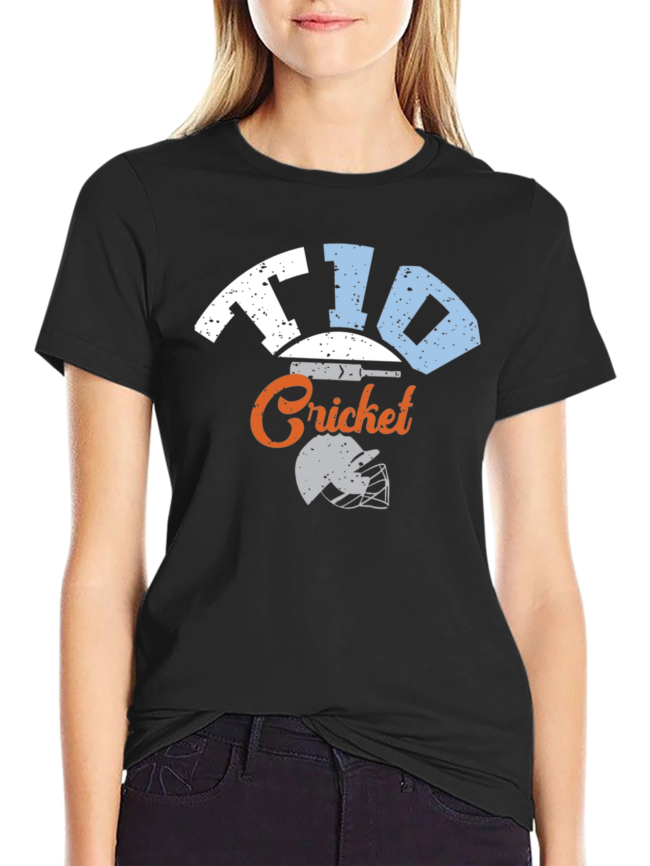 Black Cricket T10 Graphic T-Shirt view 2