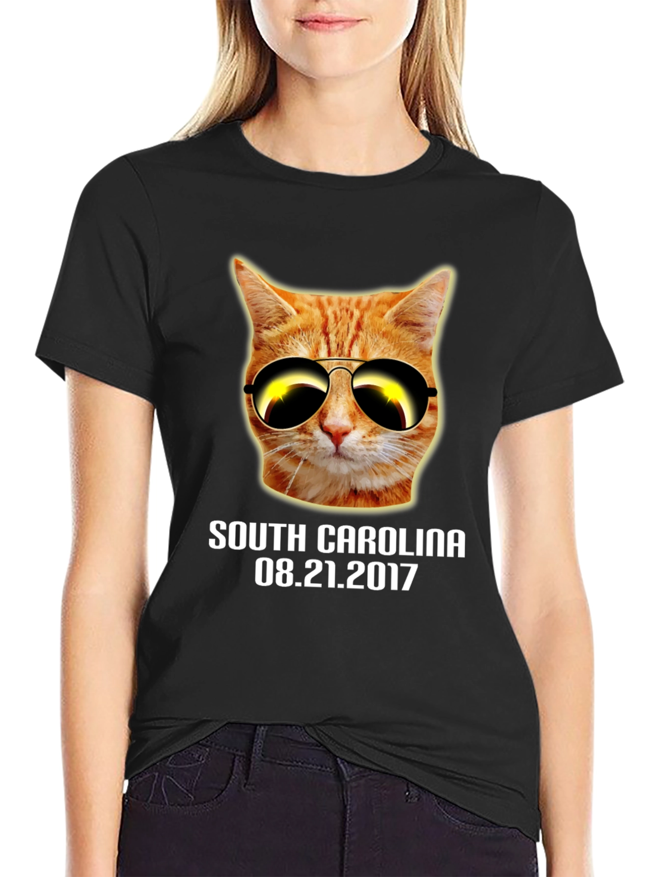 Black Cat Eclipse T-Shirt - South Carolina 2017 view 2