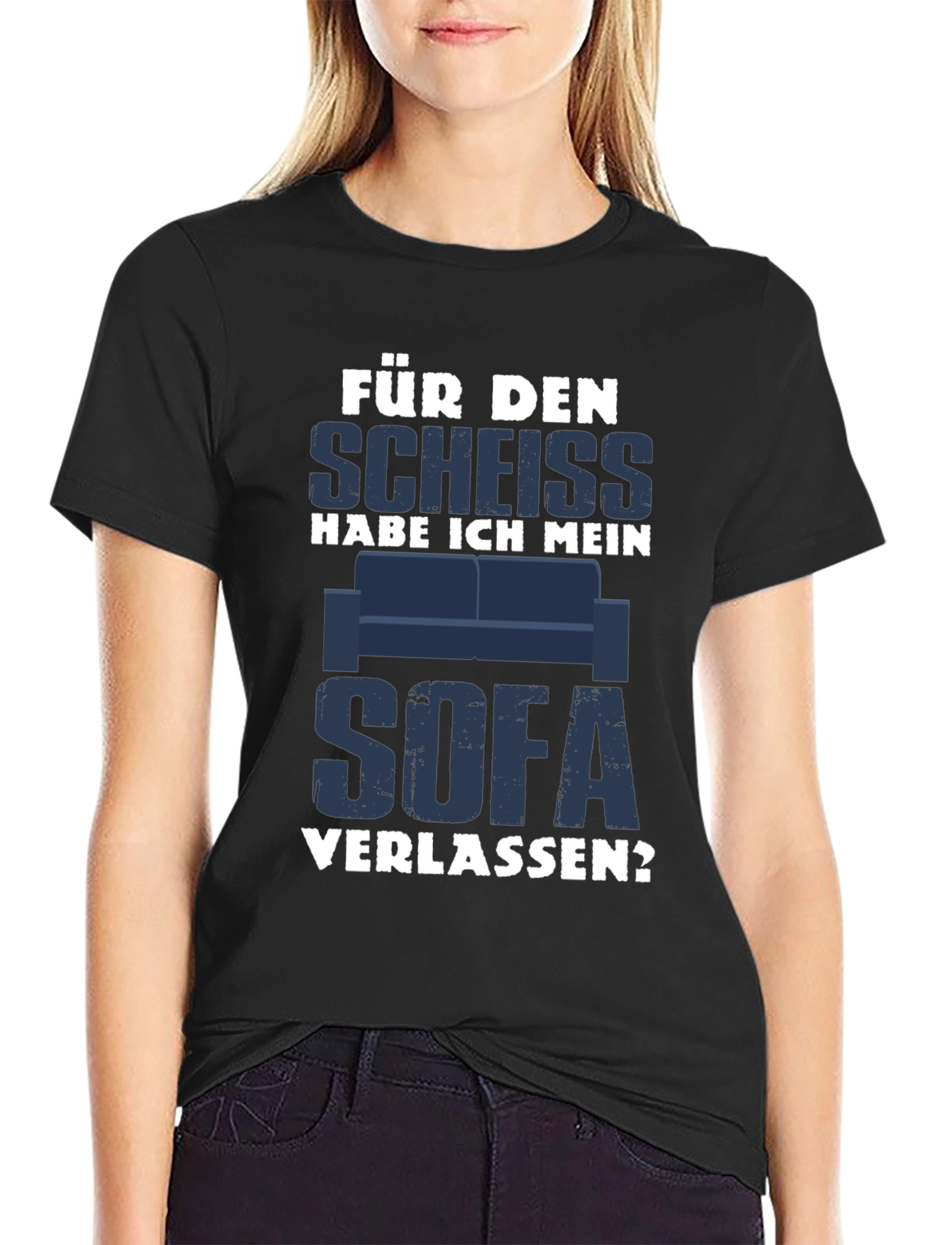 Black Für Den Scheiss T-Shirt - Funny German Slogan Tee view 2