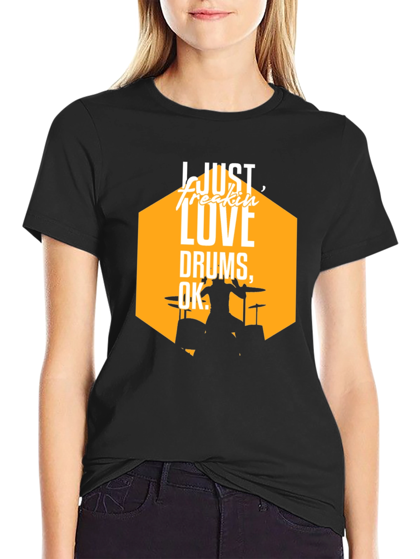 Drum Lover T-Shirt - Just Freakin' Love Drums! - 2