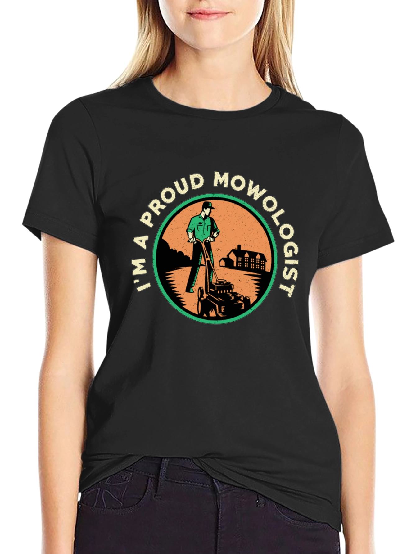 Black Proud Mowologist Graphic Tee view 2