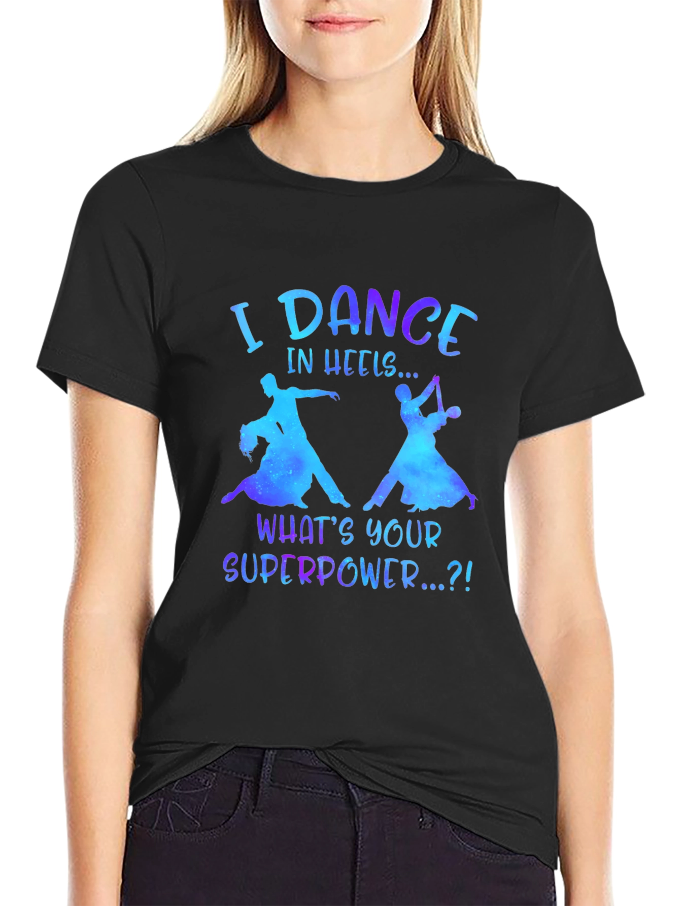 Black I Dance in Heels Graphic Tee view 2