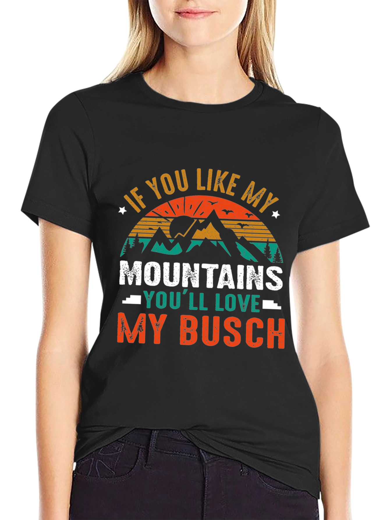 Black Mountains and Busch T-Shirt view 2