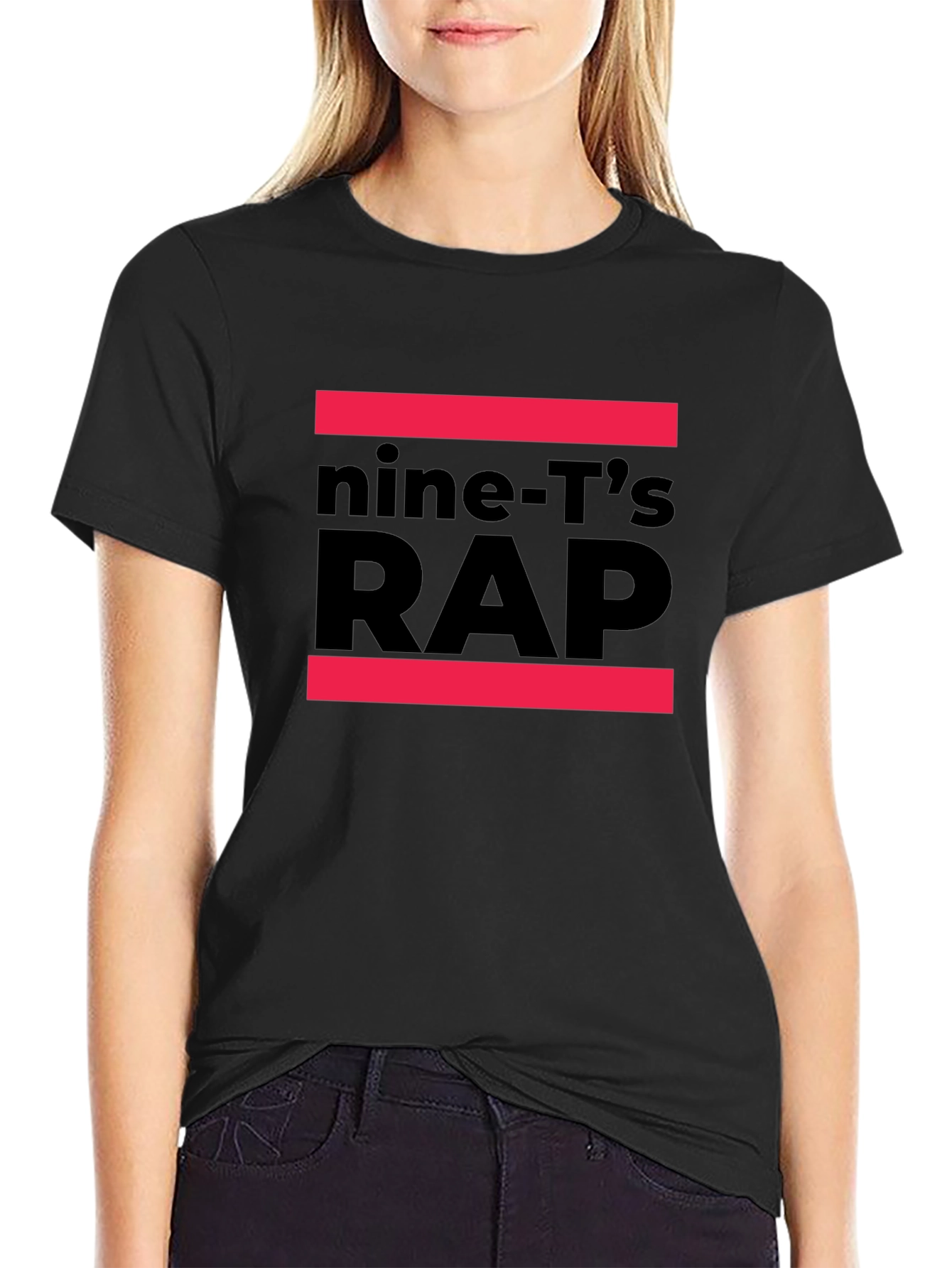 Black Nine-T's Rap Black Graphic Tee view 2