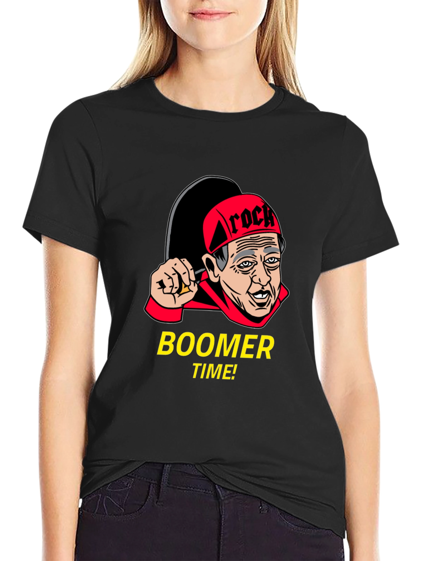 Black Boomer Time! Novelty Graphic Tee view 2