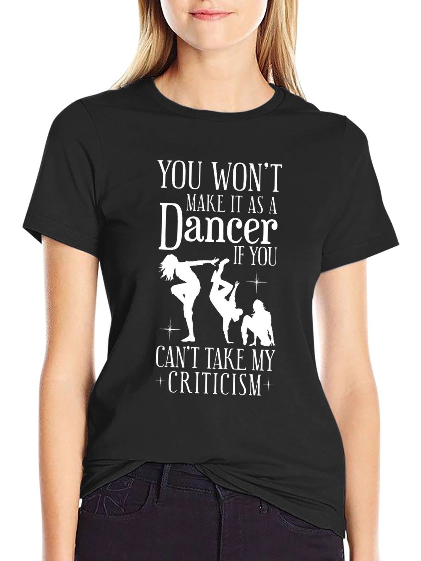 Black Dancer Criticism Graphic T-Shirt view 2