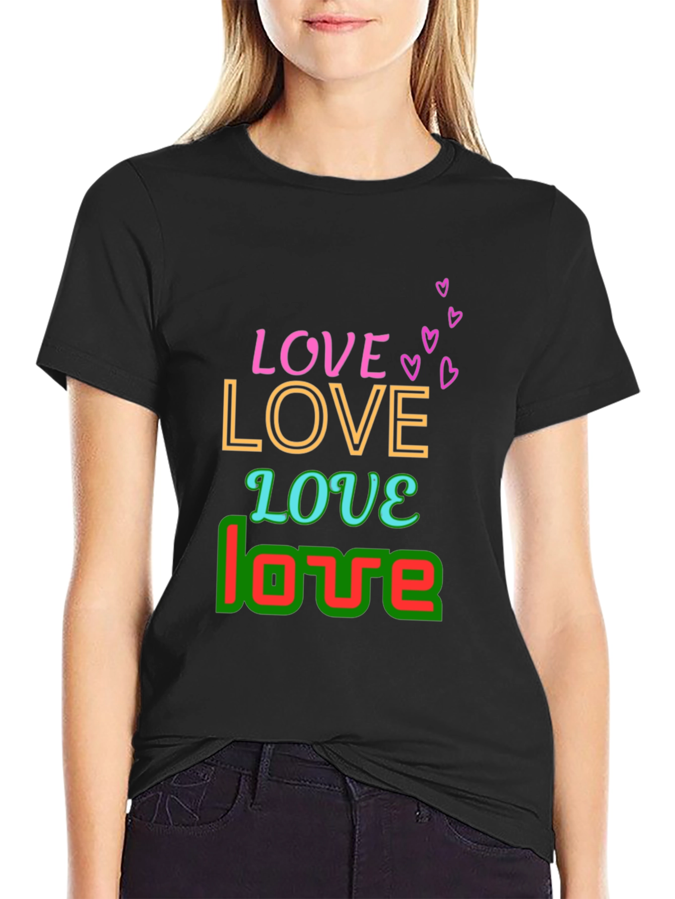Black Love Graphic Tee - Stylish & Trendy view 2