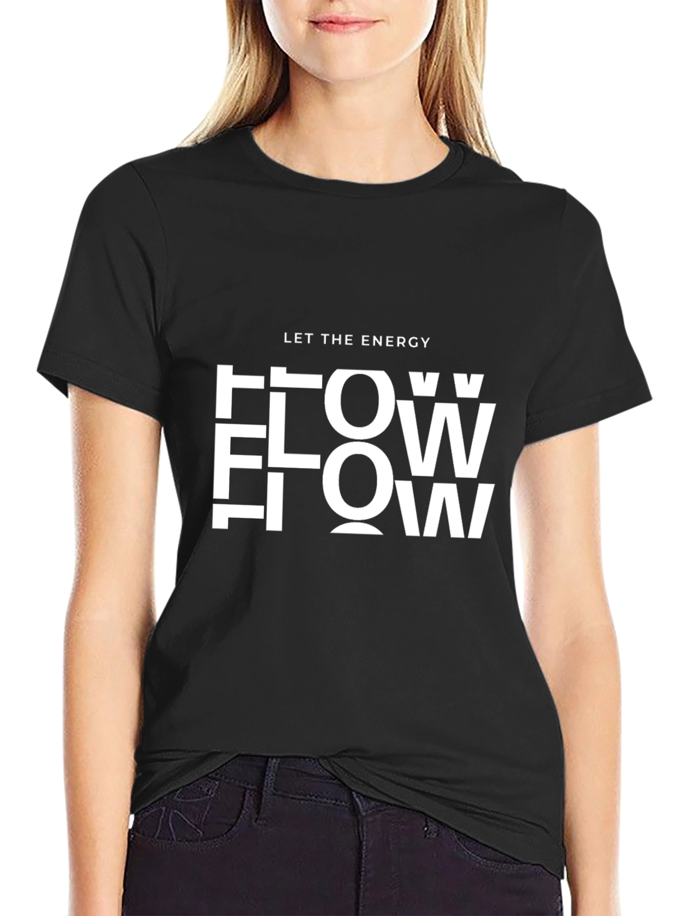 Black Energy Flow Graphic Tee - Comfort Fit view 2