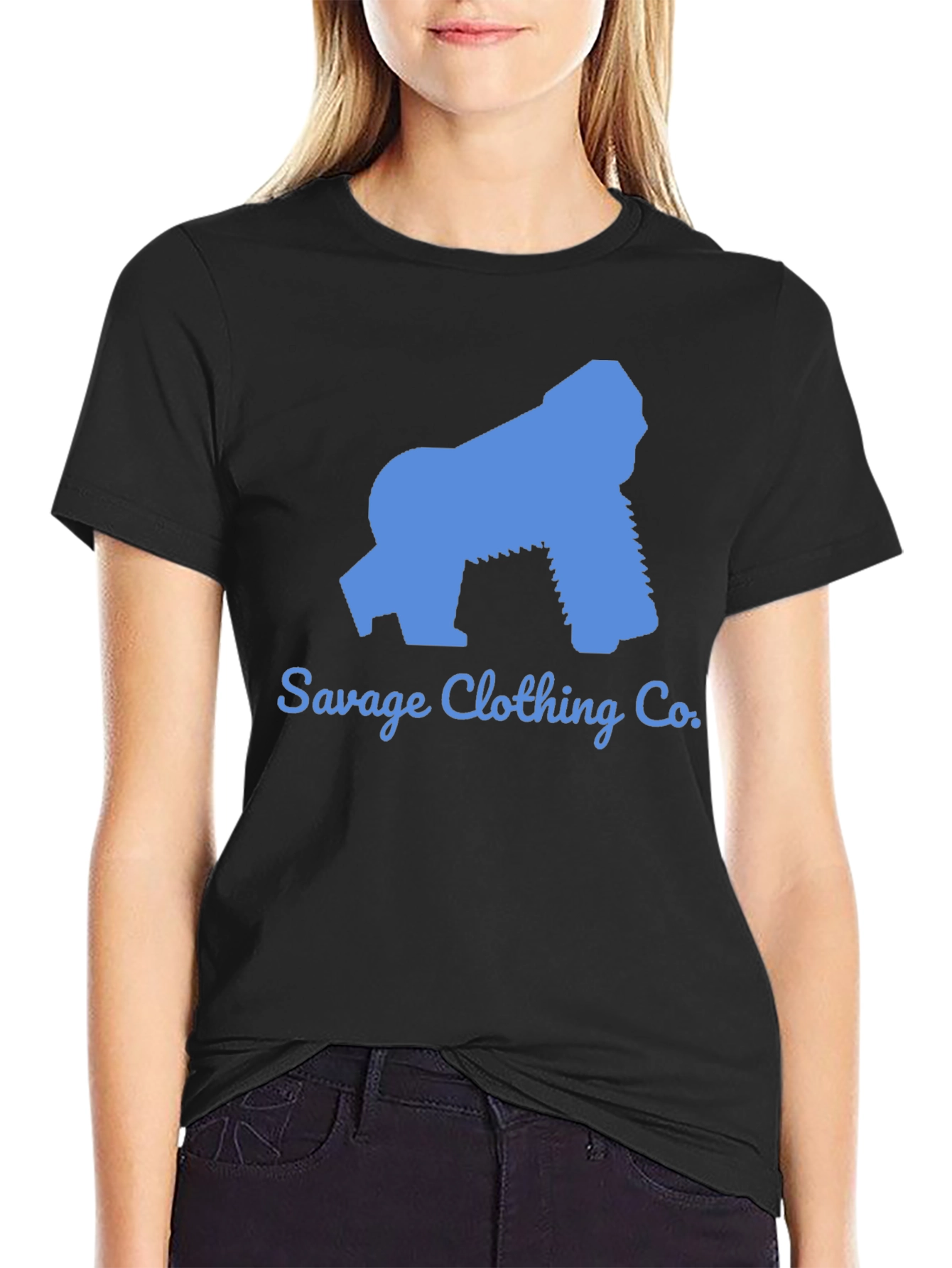 Black Savage Clothing Co. Gorilla Graphic Tee - Black view 2