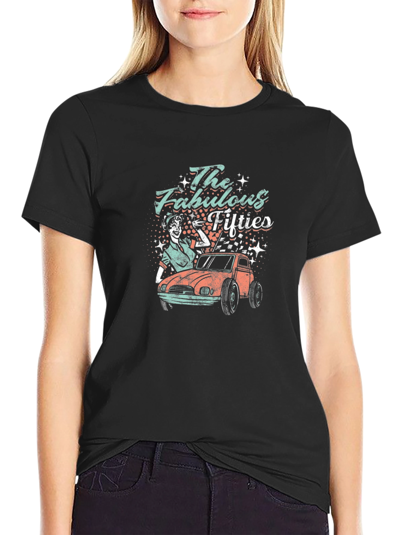 Black Fabulous Fifties Graphic T-Shirt view 2