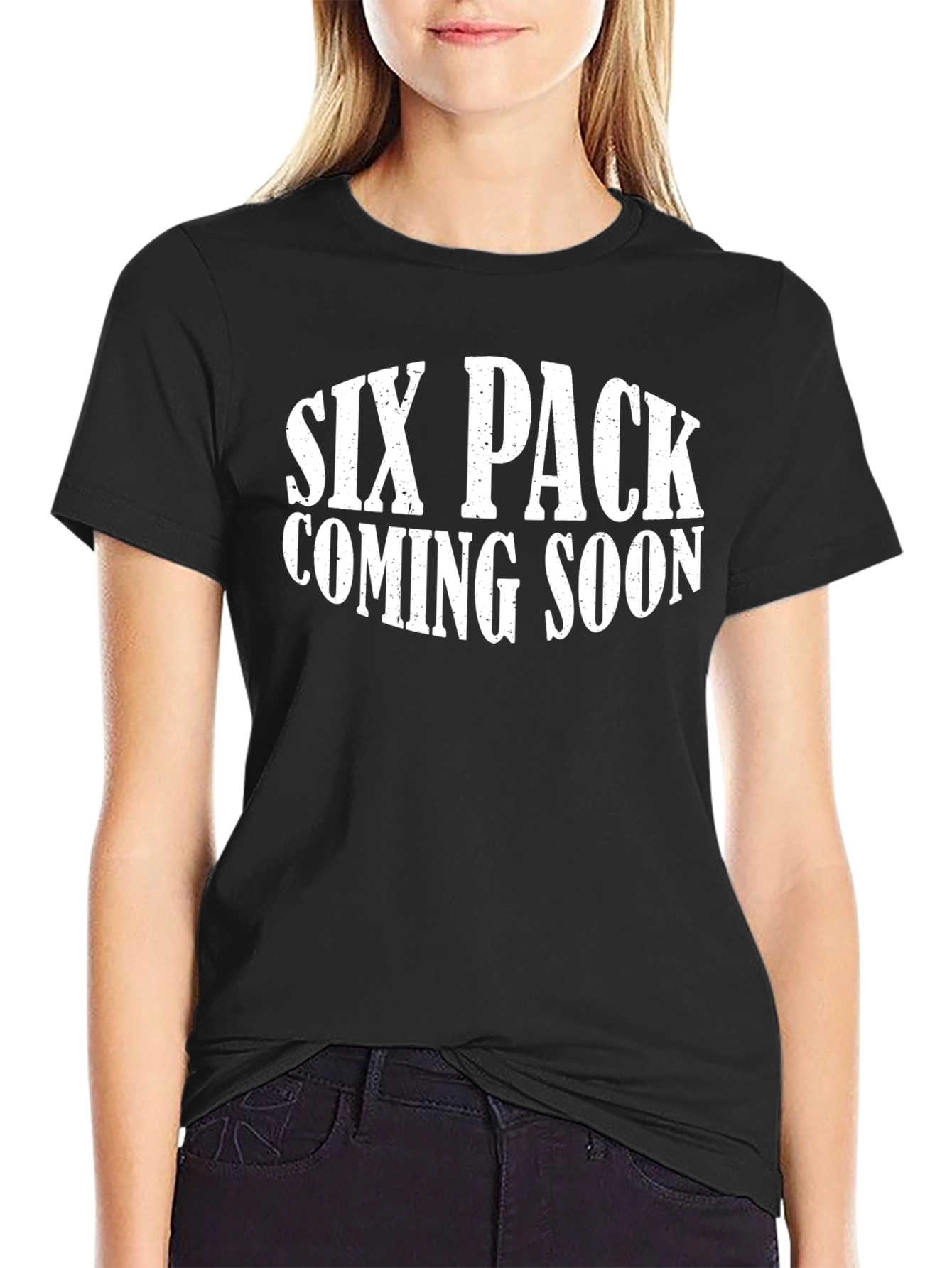 Black Six Pack Coming Soon Men's T-Shirt view 2