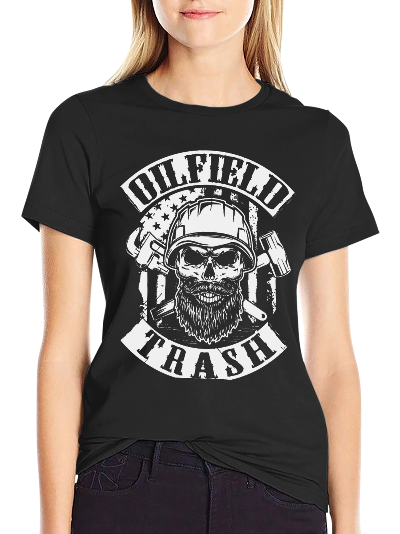 Black Oilfield Trash Graphic Tee view 2
