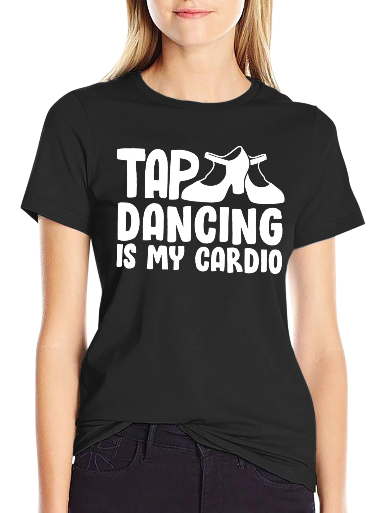 Black Tap Dancing is My Cardio Graphic Tee view 2