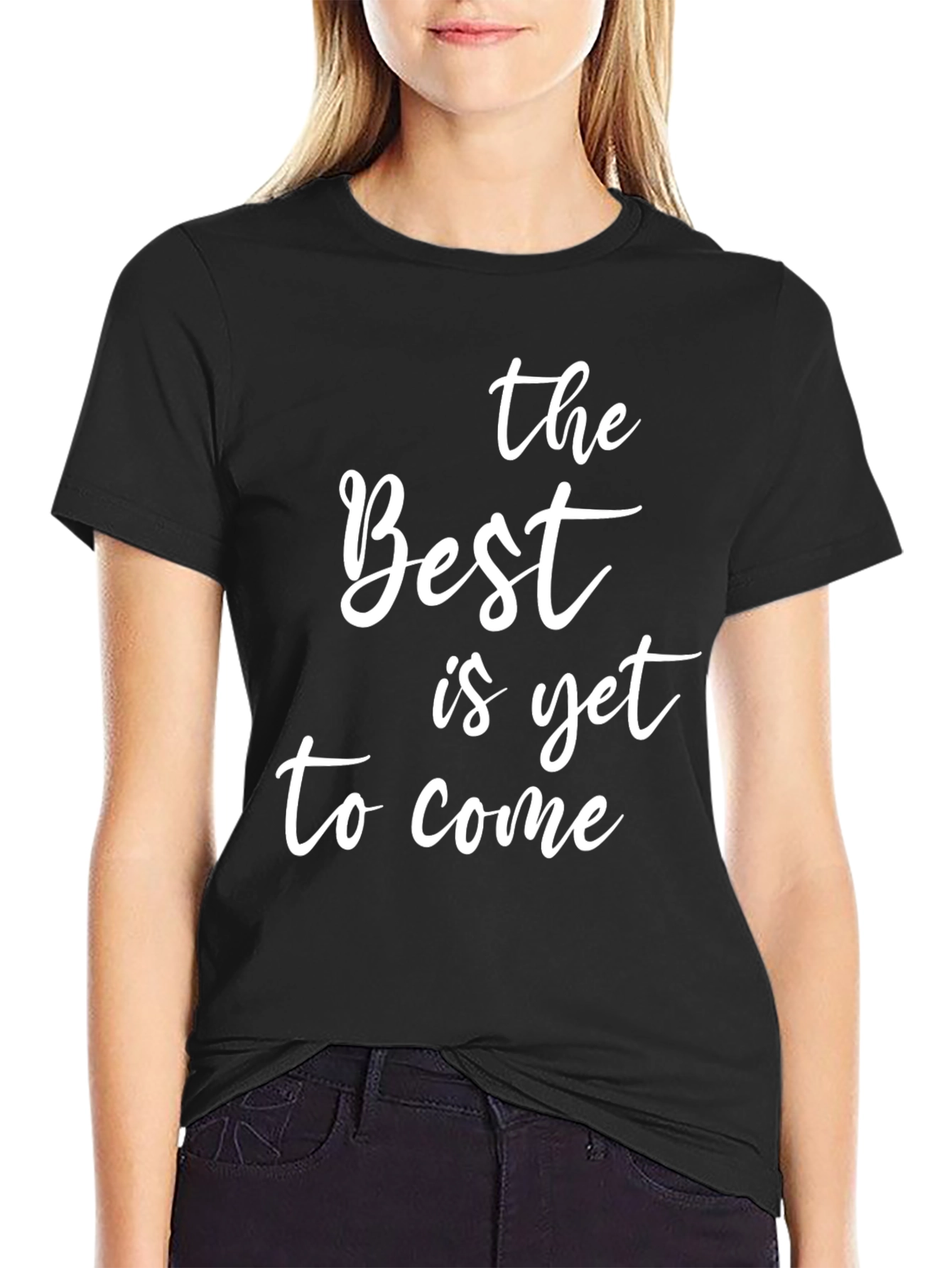Black The Best is Yet to Come Graphic Tee view 2
