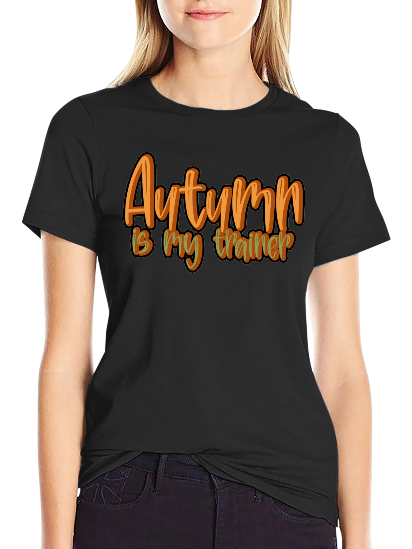 Black Autumn is my Trainer - Graphic T-Shirt view 2