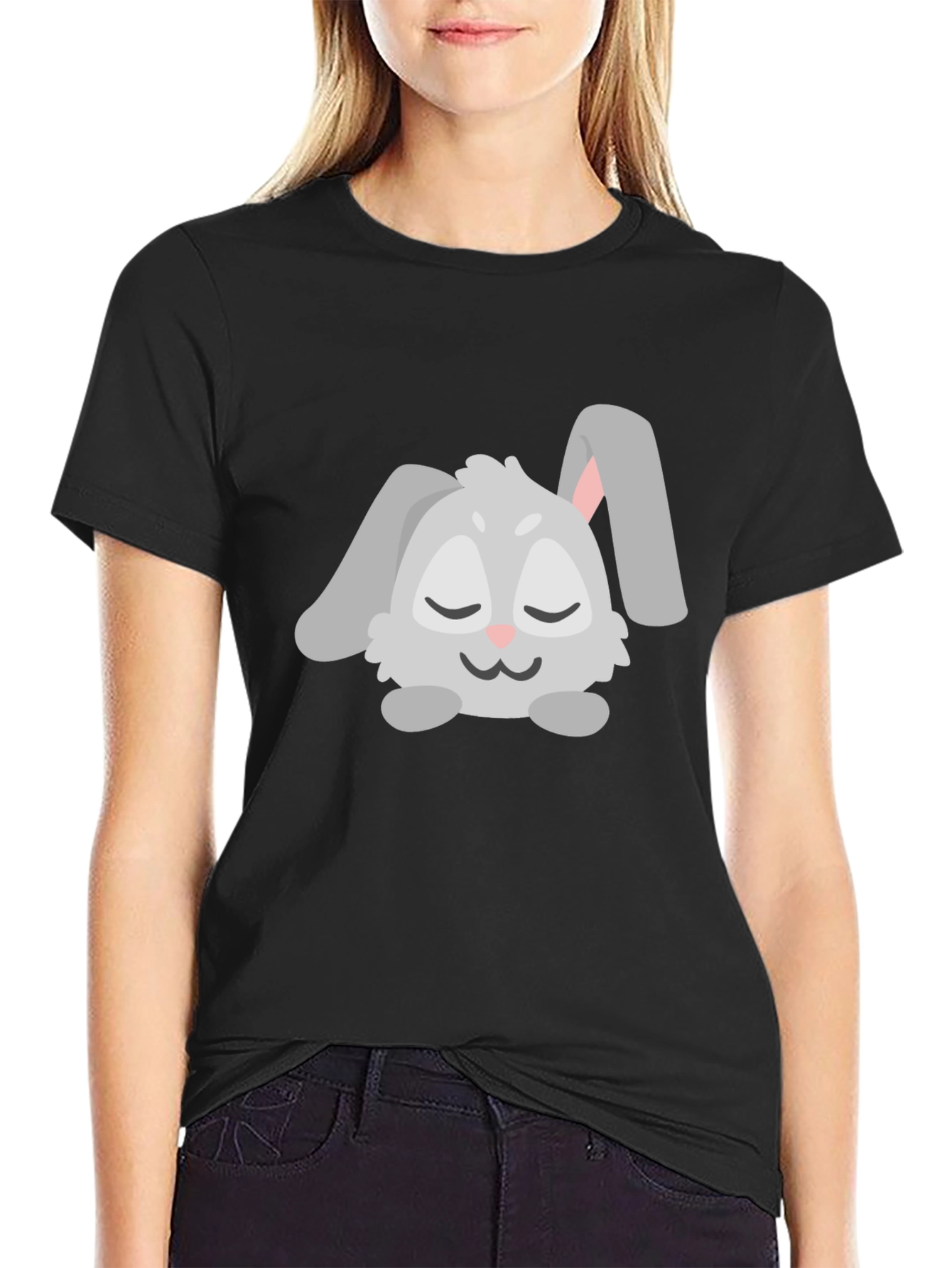 Cute Bunny Graphic Tee - Soft Cotton Comfort - 2