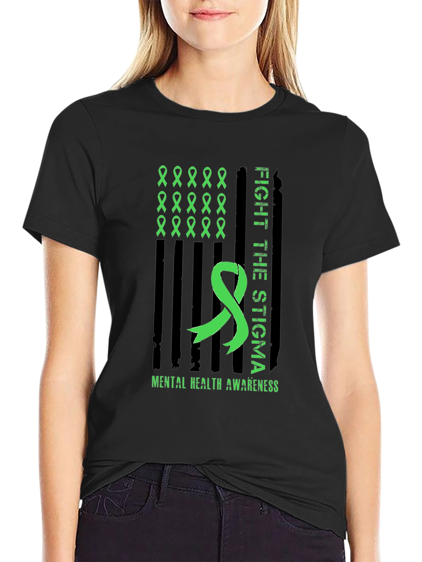 Mental Health Awareness Ribbon T-Shirt - 2