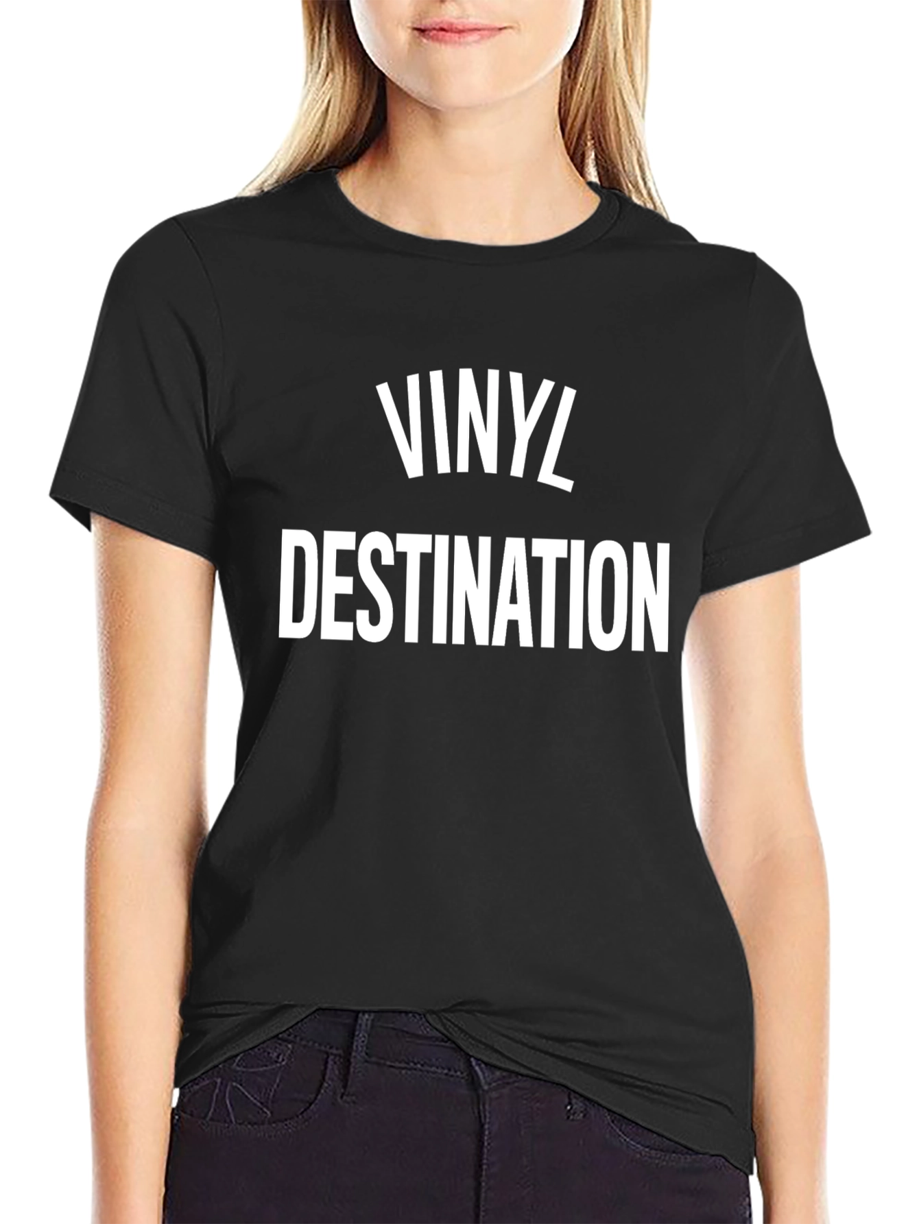 Black Vinyl Destination Graphic T-Shirt view 2