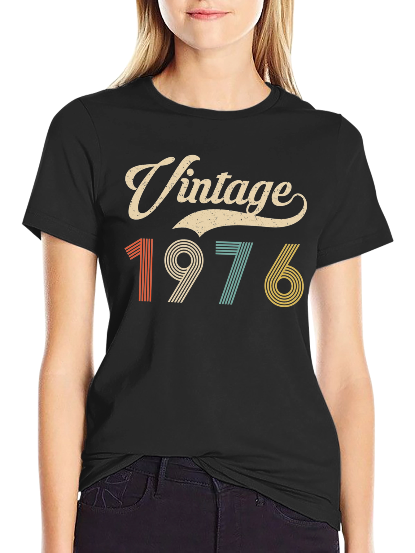 Black Vintage 1976 T-Shirt view 2