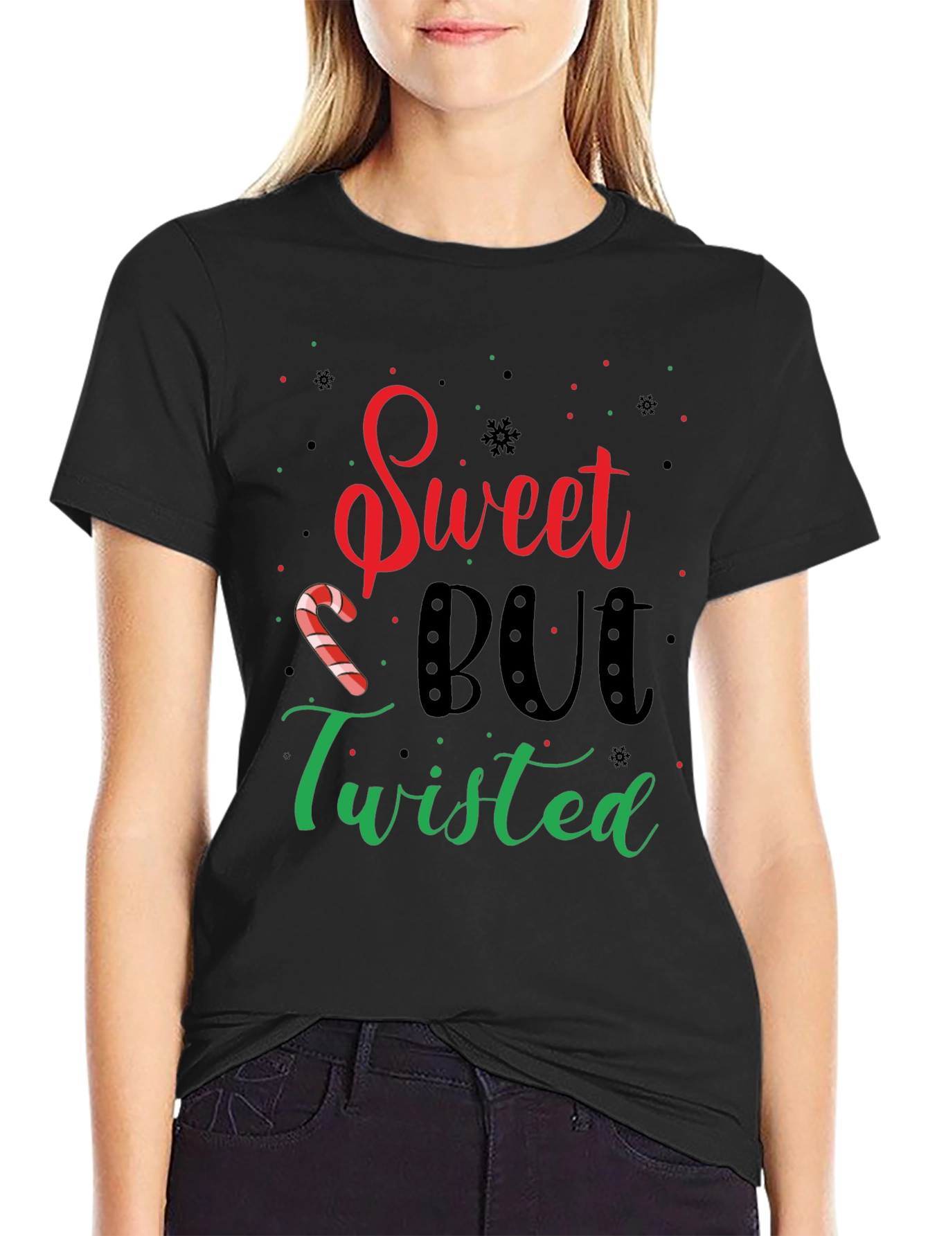 Black Sweet But Twisted Graphic Tee view 2