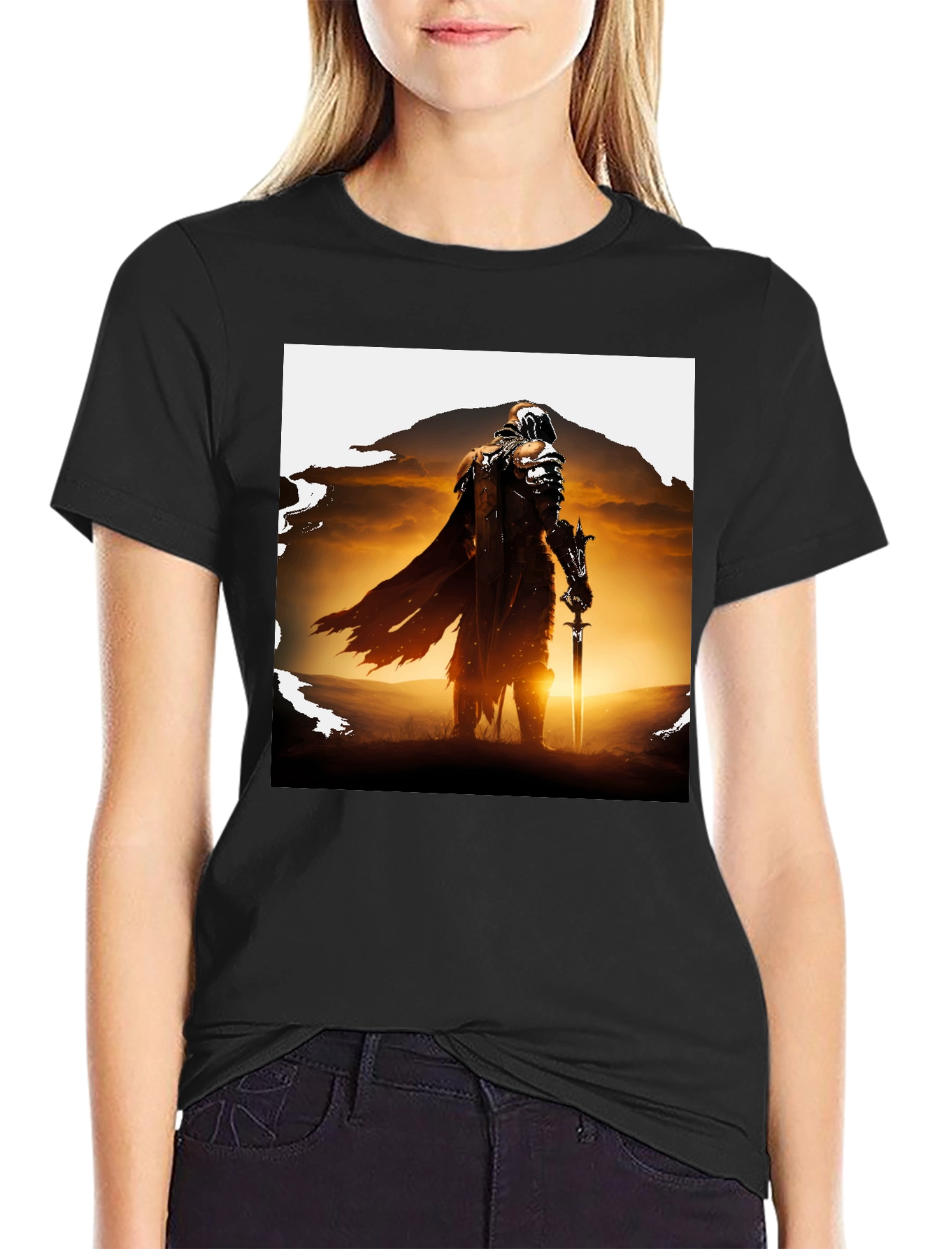 Black Warrior Graphic Tee - Black view 2