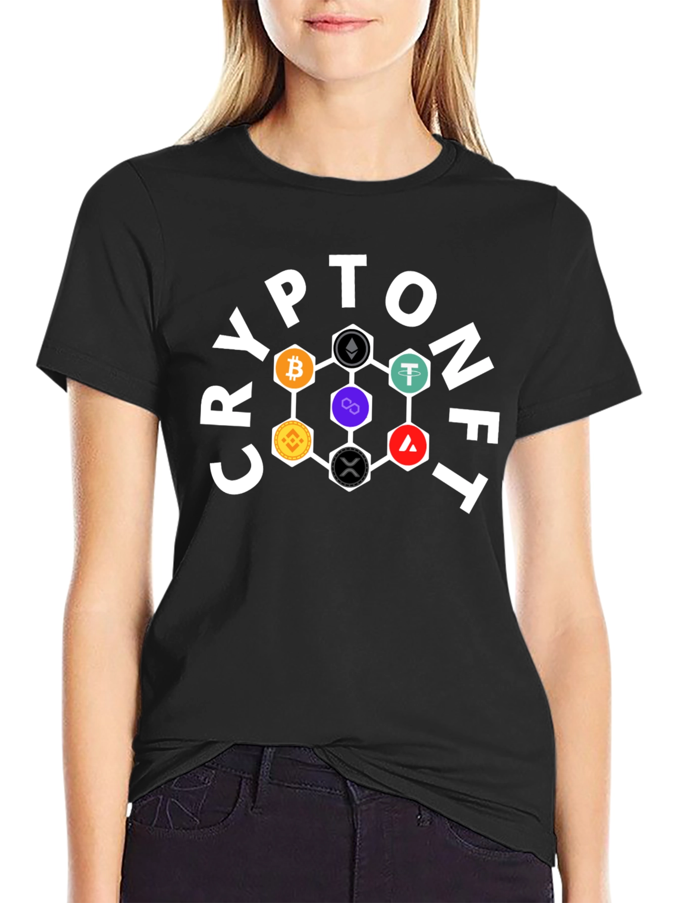 Black Crypto NFT T-Shirt view 2