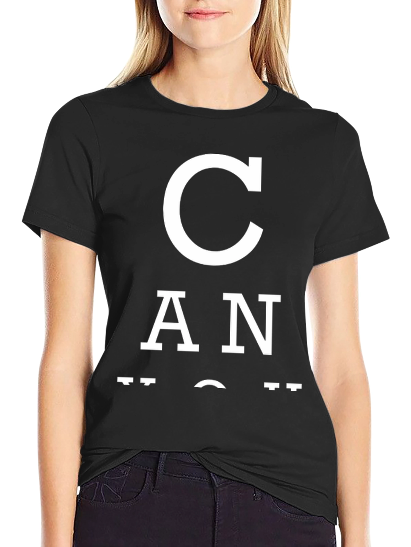Black Can You Read This Graphic T-Shirt view 2