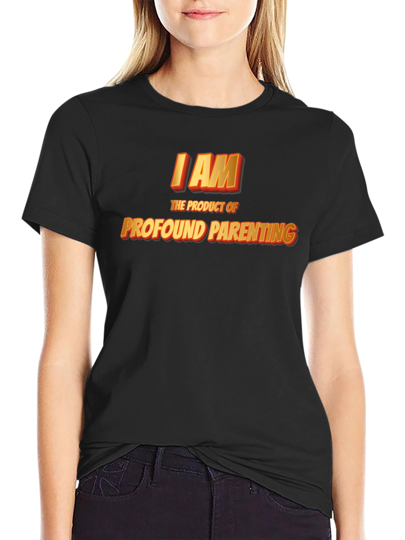 Black Profound Parenting Black T-Shirt view 2