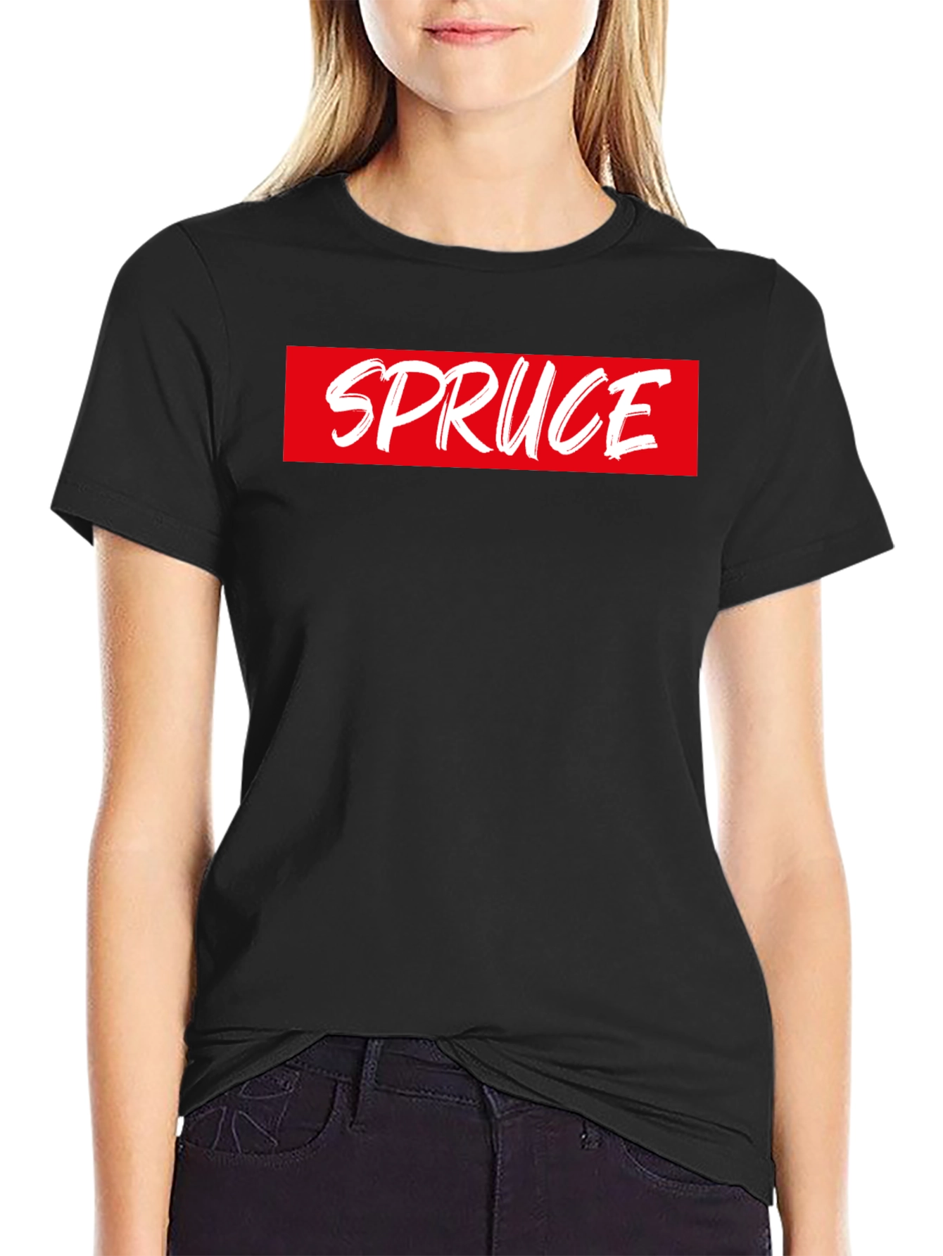 Black SPRUCE Graphic Tee - Black view 2