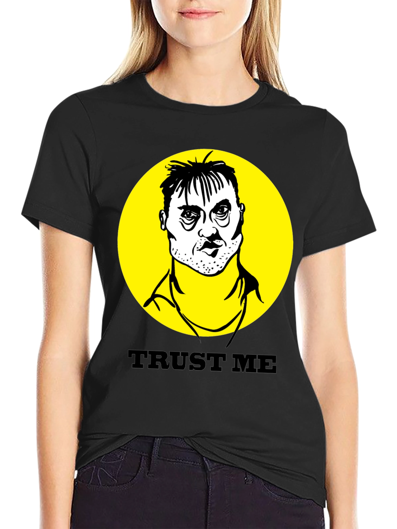 Black Trust Me T-Shirt - Adult Humor Tee view 2