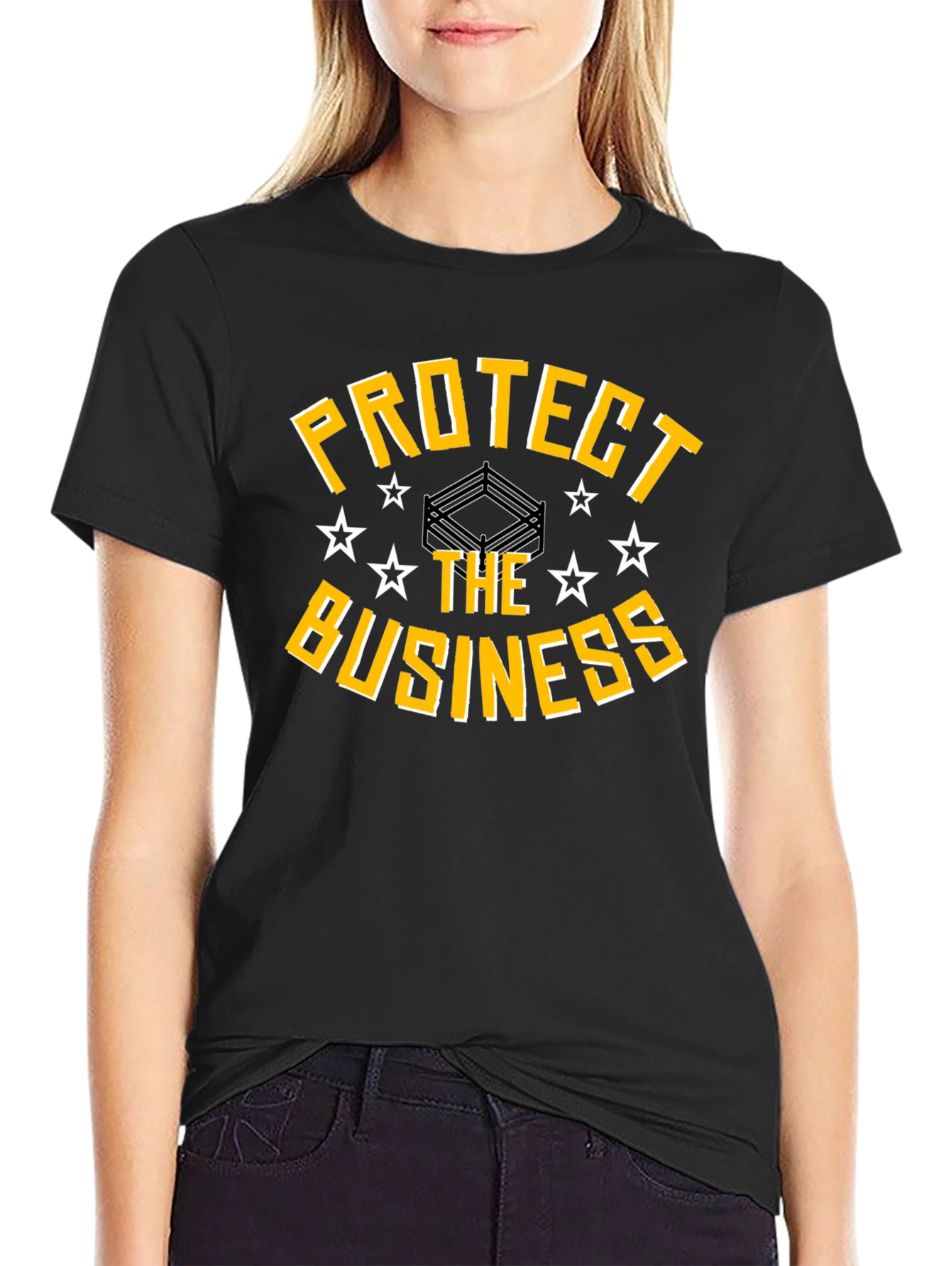 Black Protect The Business Graphic T-Shirt view 2