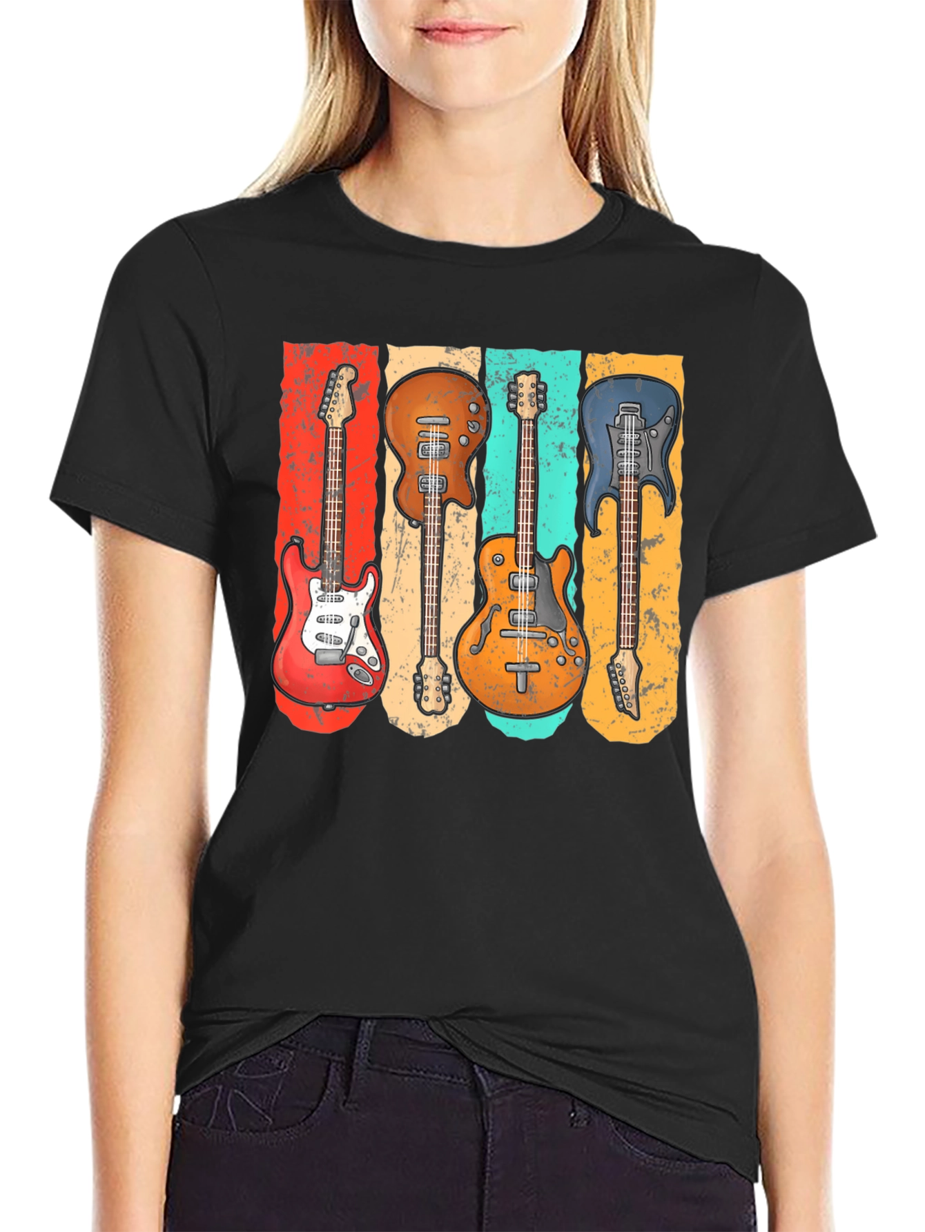 Vintage Electric Guitar T-Shirt for Music Lovers - 2