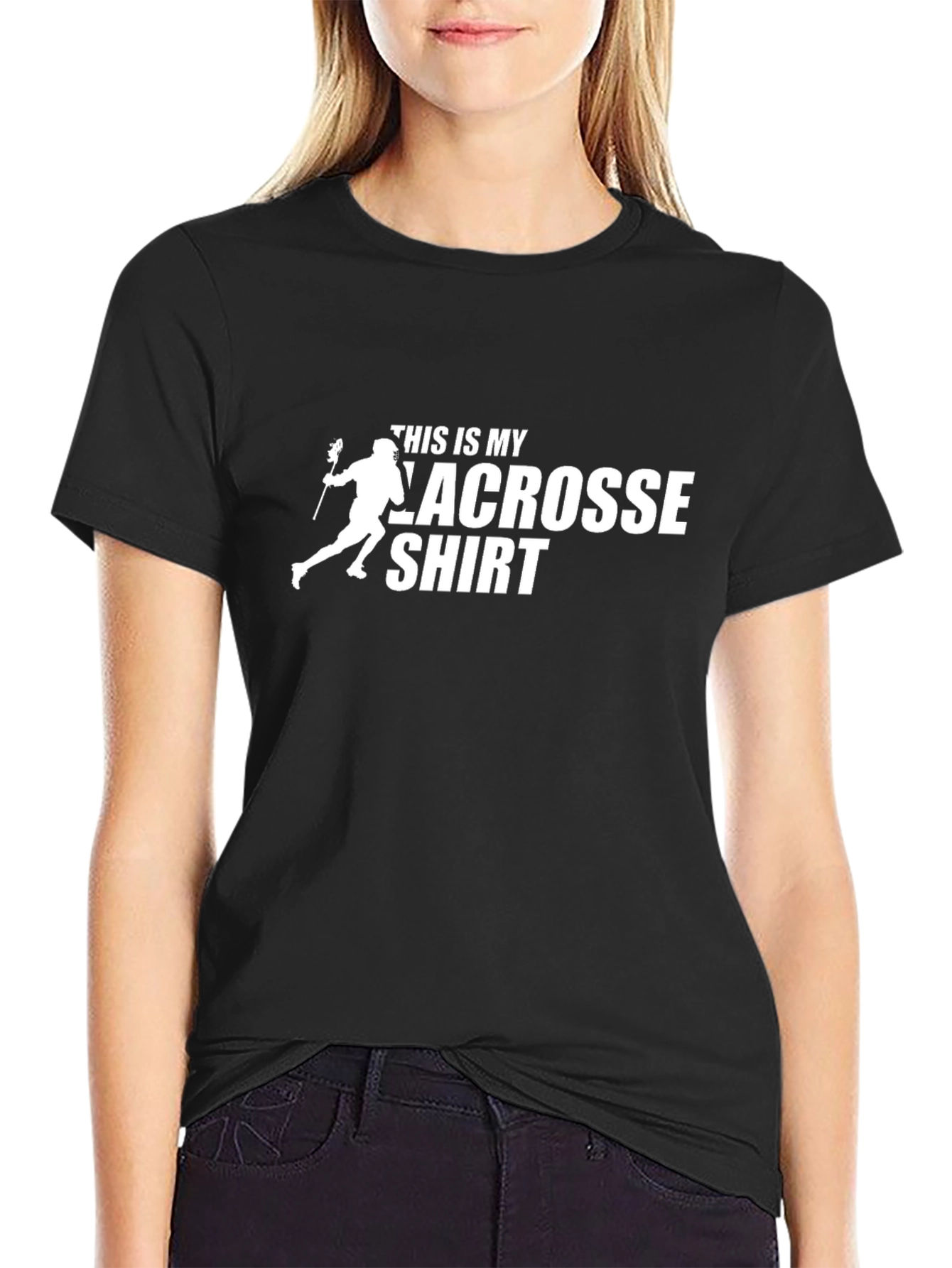 Black This Is My Lacrosse Shirt - Sportswear Tee view 2
