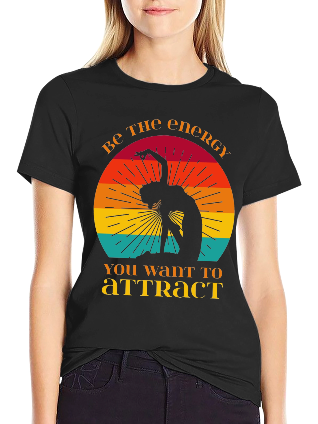 Energy T-Shirt - Retro Yoga Design - 2