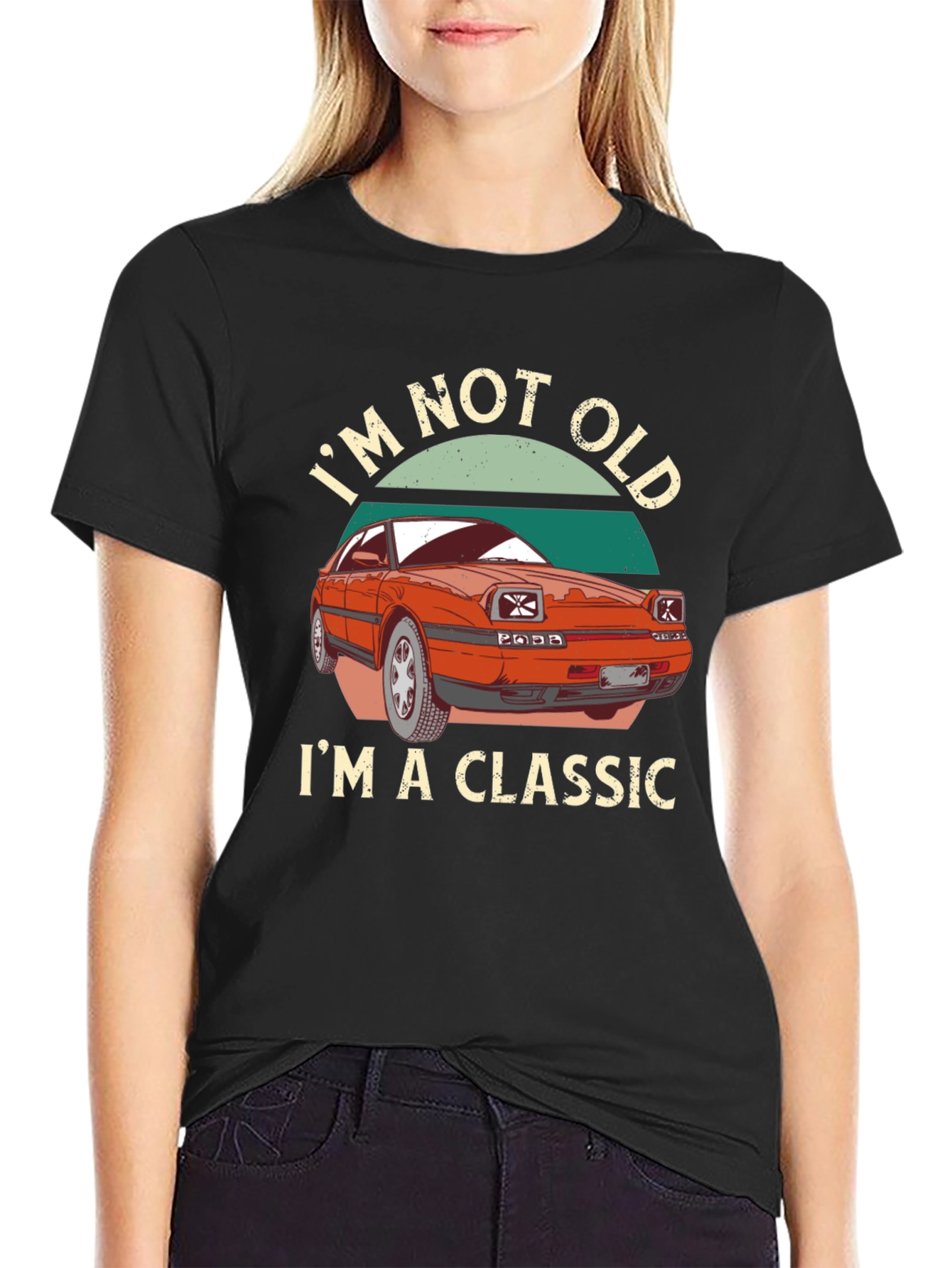 Black I'm Not Old I'm A Classic Car T-Shirt view 2