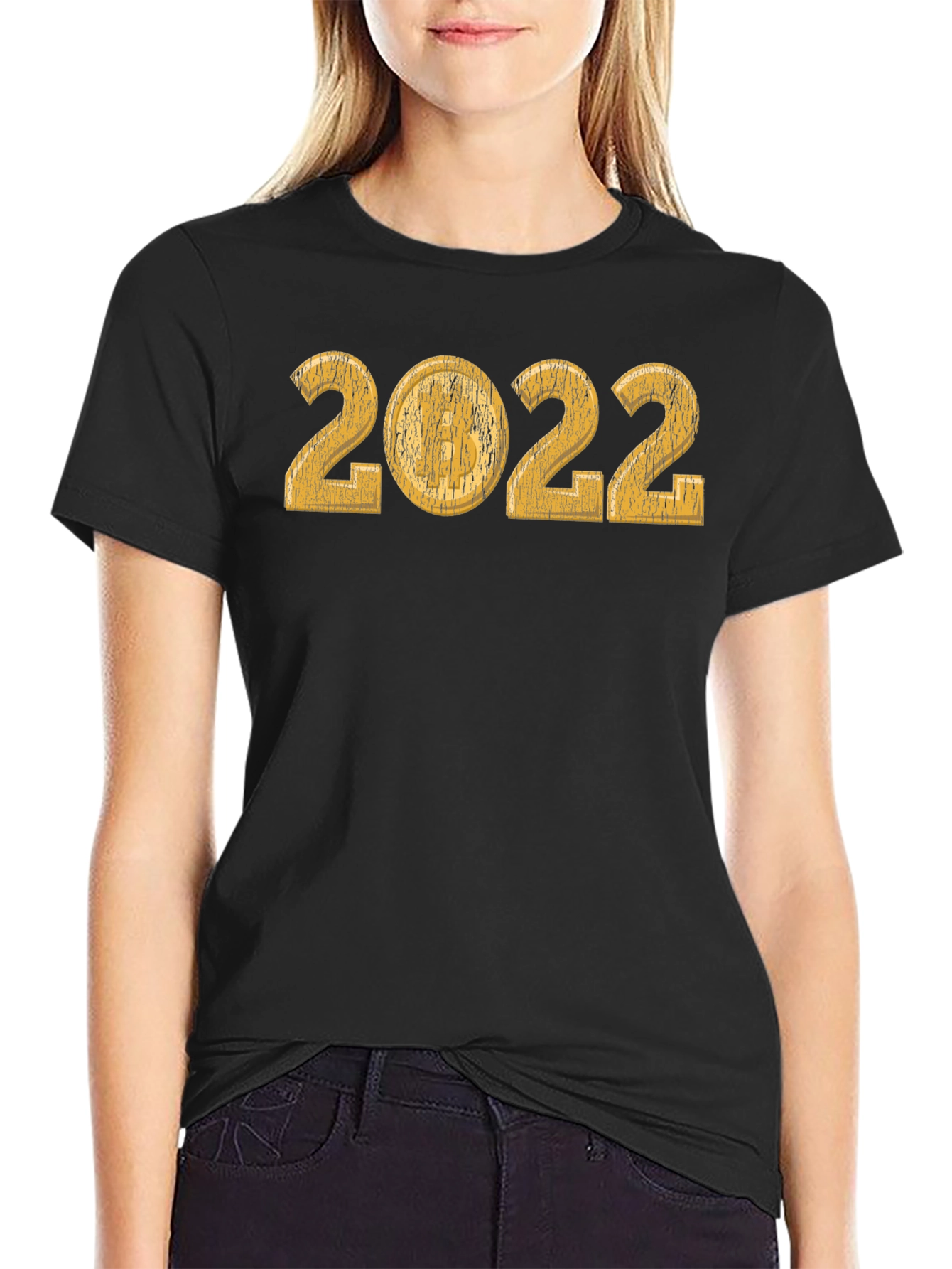 Black 2022 Graphic T-Shirt - Stylish Year Design view 2