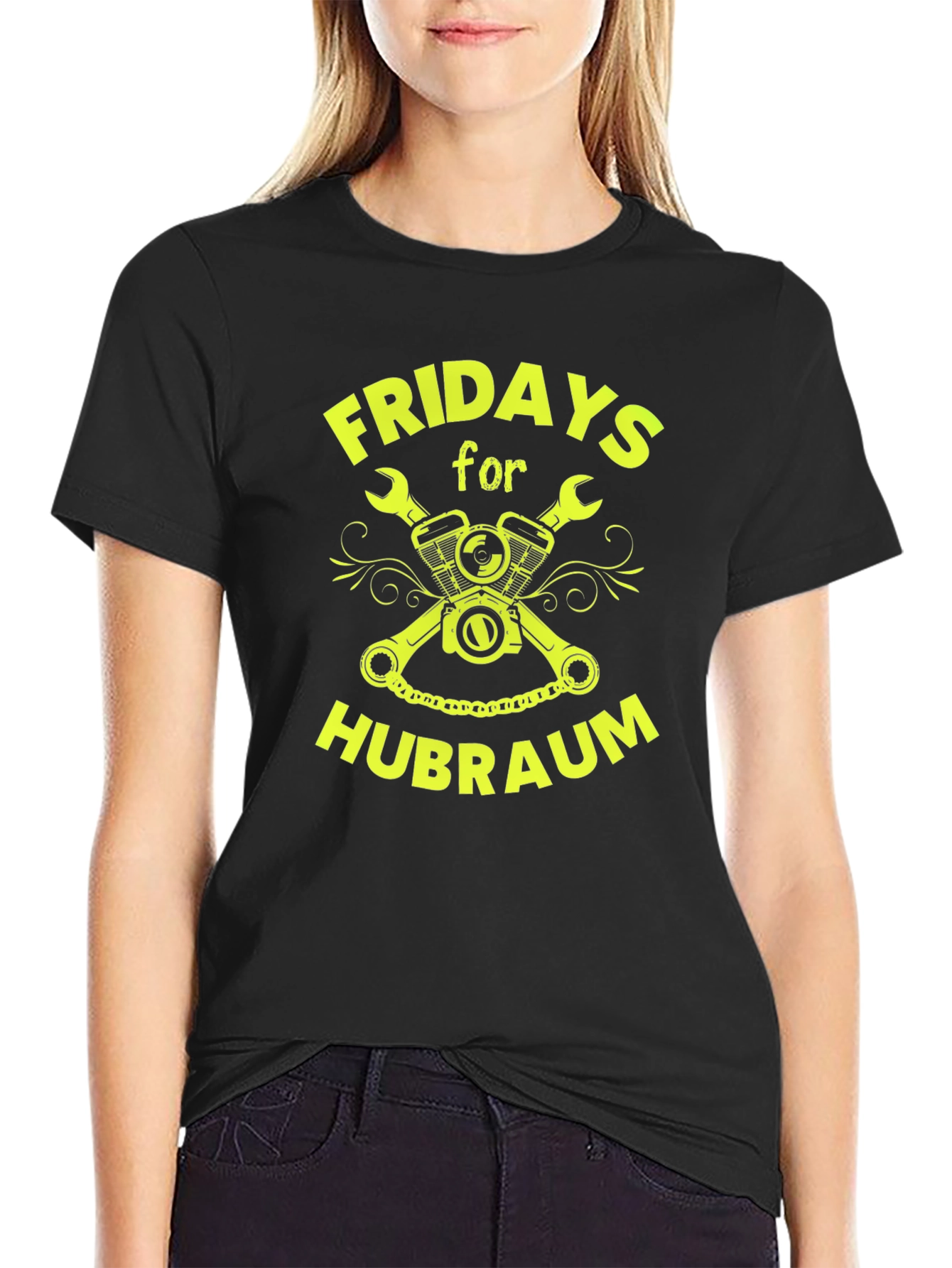 Fridays for Hubraum Black T-Shirt Mechanic Gift - 2