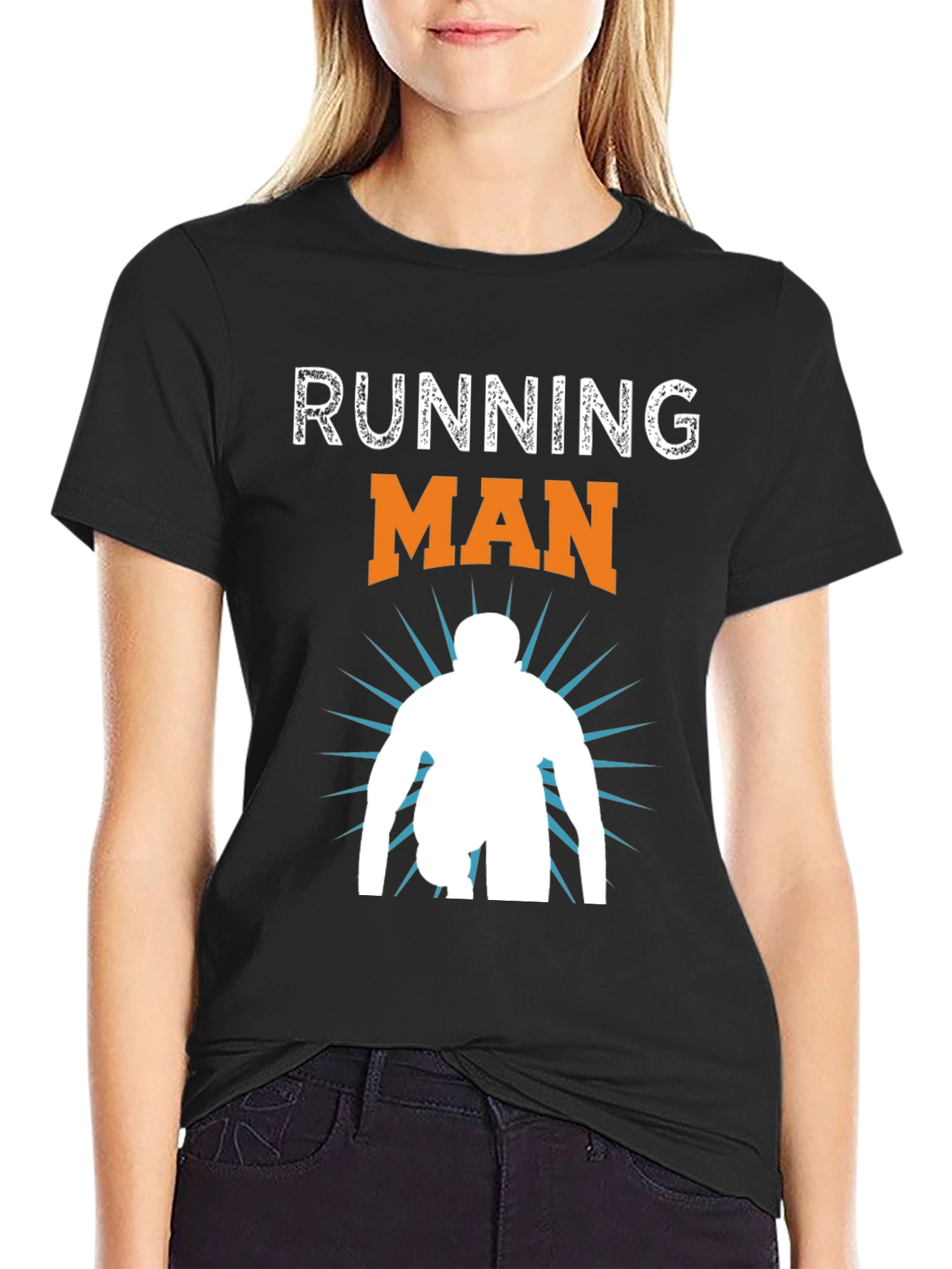 Running Man Graphic T-Shirt - Athletic Sportswear - 2