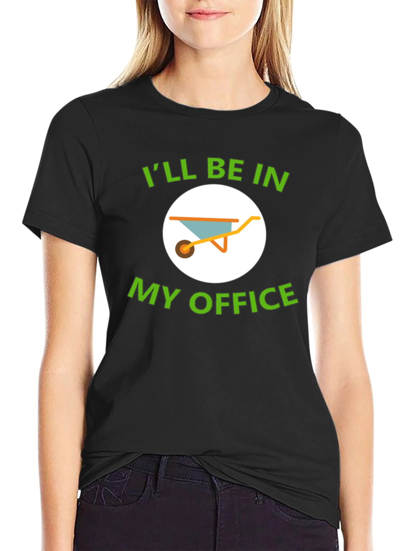 Black Gardener's Office T-Shirt view 2
