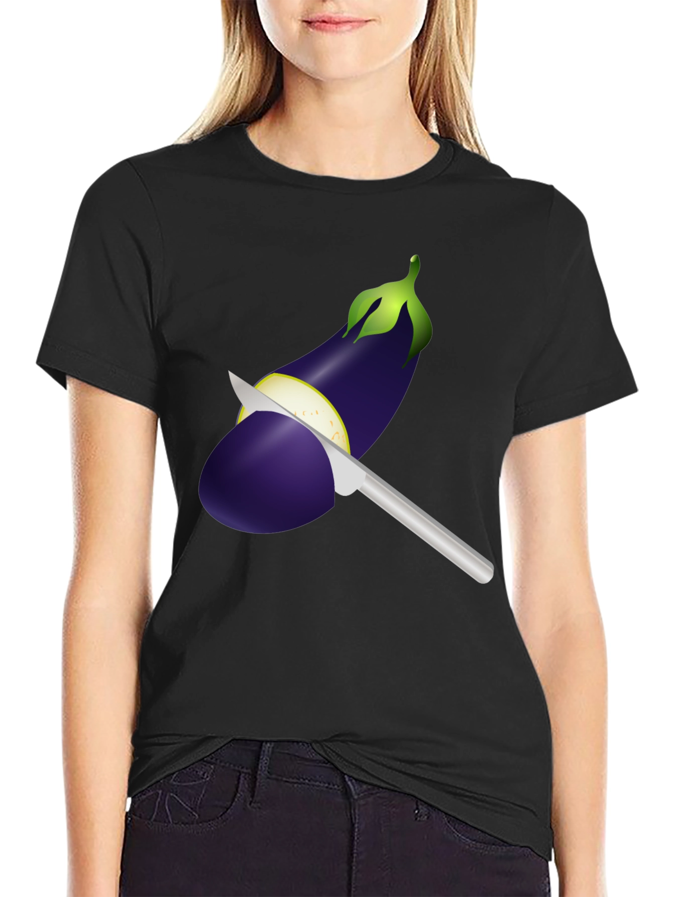 Eggplant Knife T-Shirt - 2