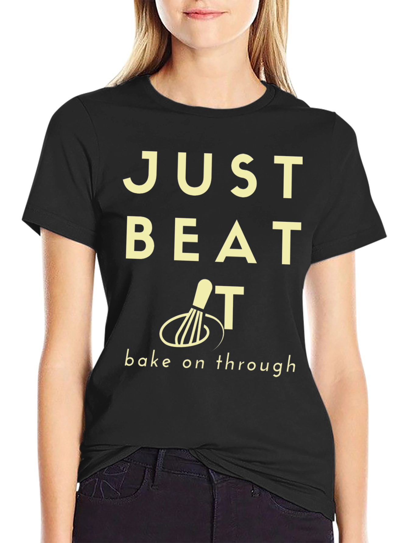 Black Just Beat It Graphic T-Shirt - Bake On Through view 2