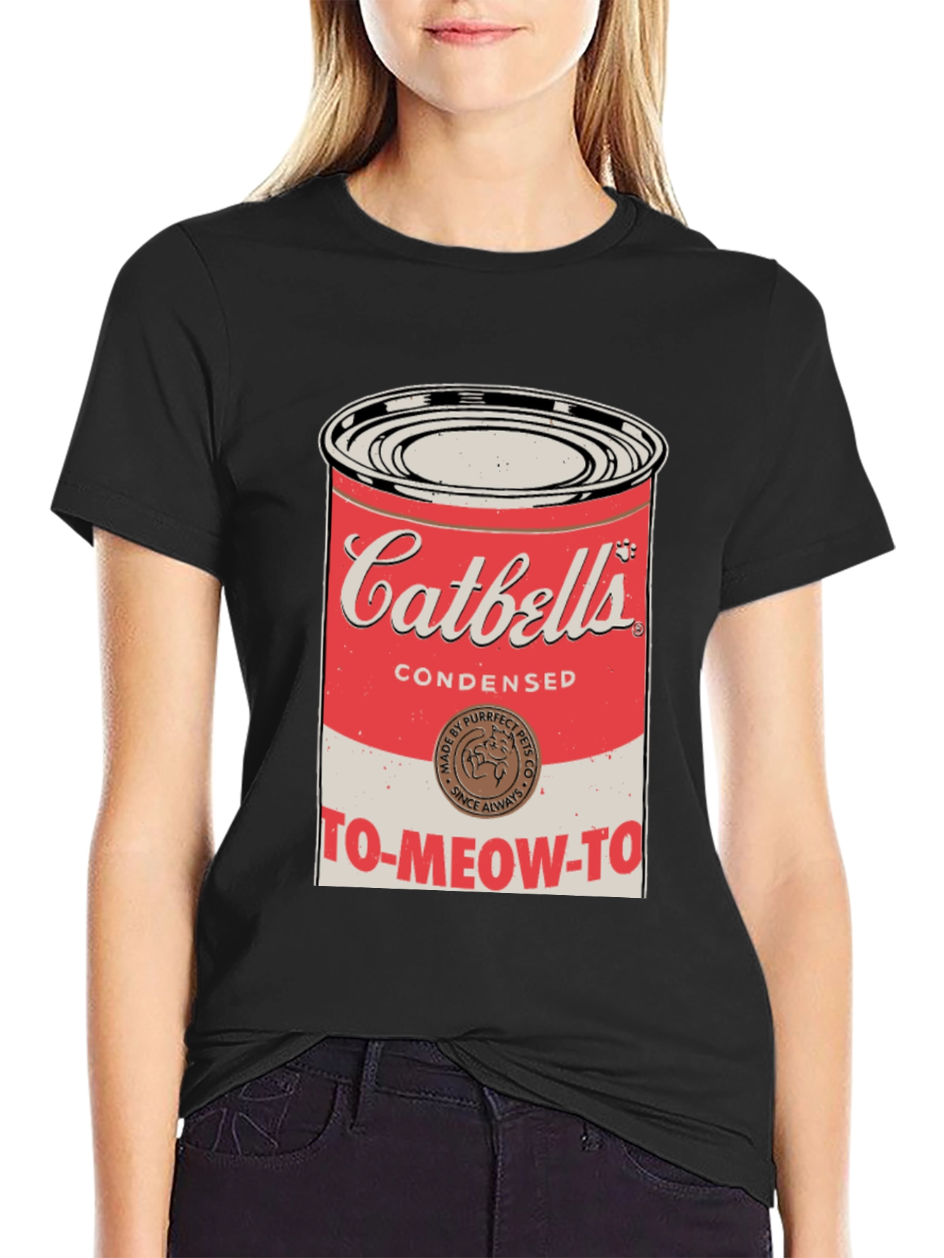 Black Catbells Condensed T-Shirt - To Meow To! view 2